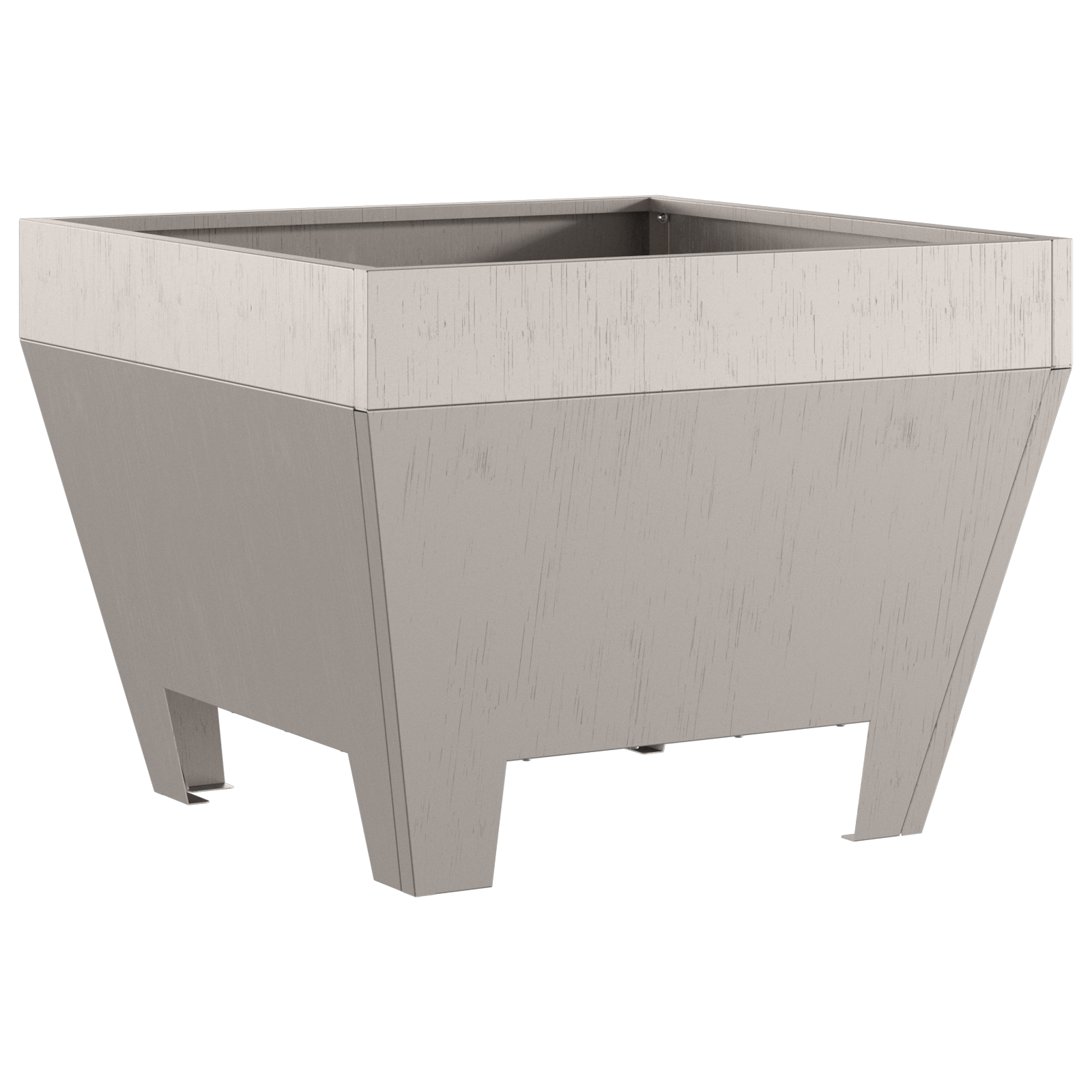 Square Fire Pit 50x50x30 cm Weathered Steel - Image 4