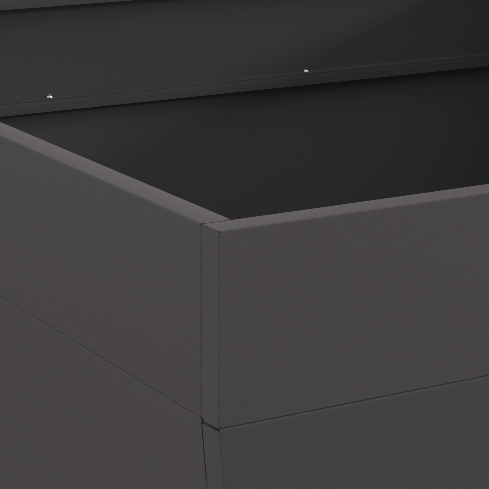 Fire Pit - Square Black 80x80x43 cm Steel - Image 6