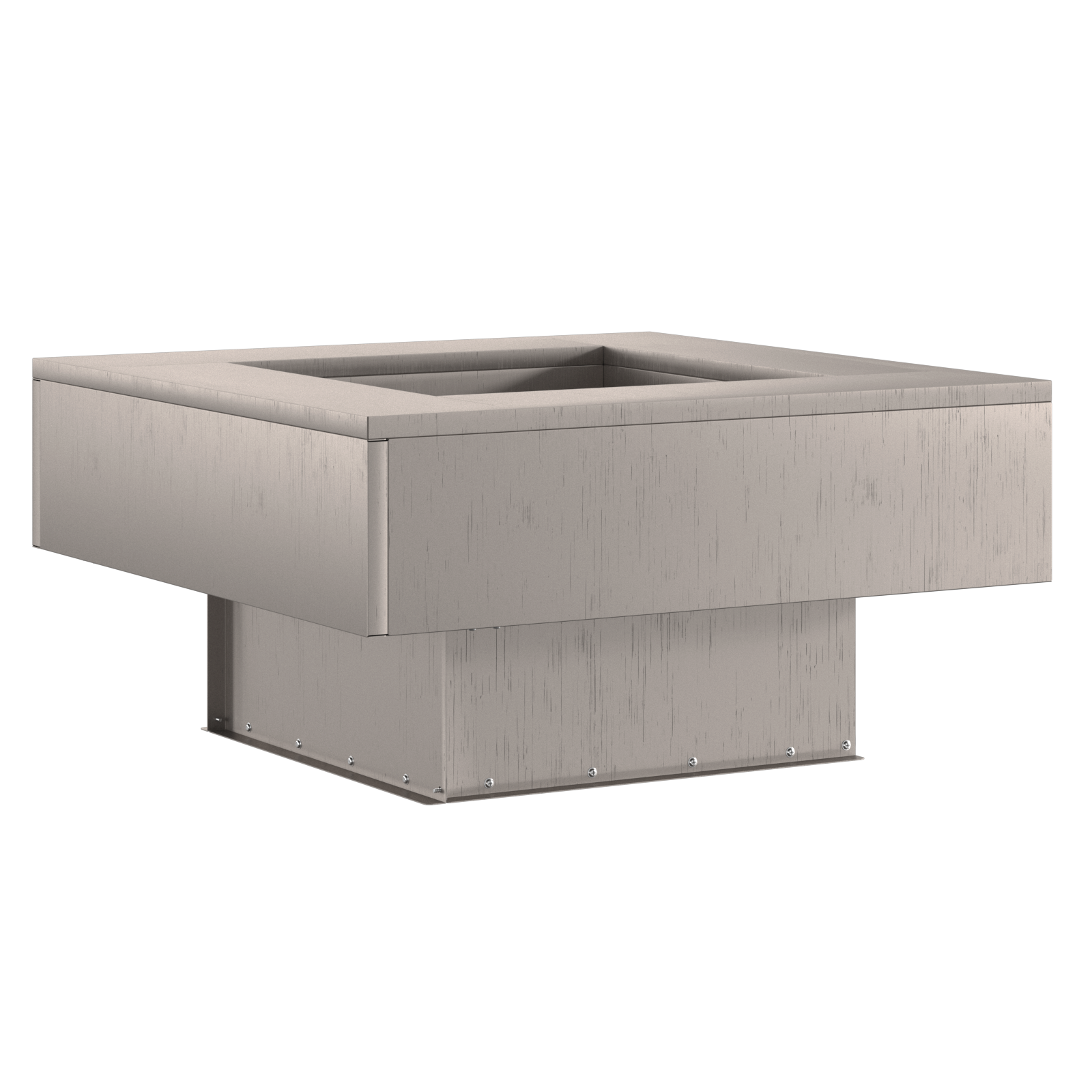 Square Fire Pit 60x60x30 cm Weathered Steel - Image 4
