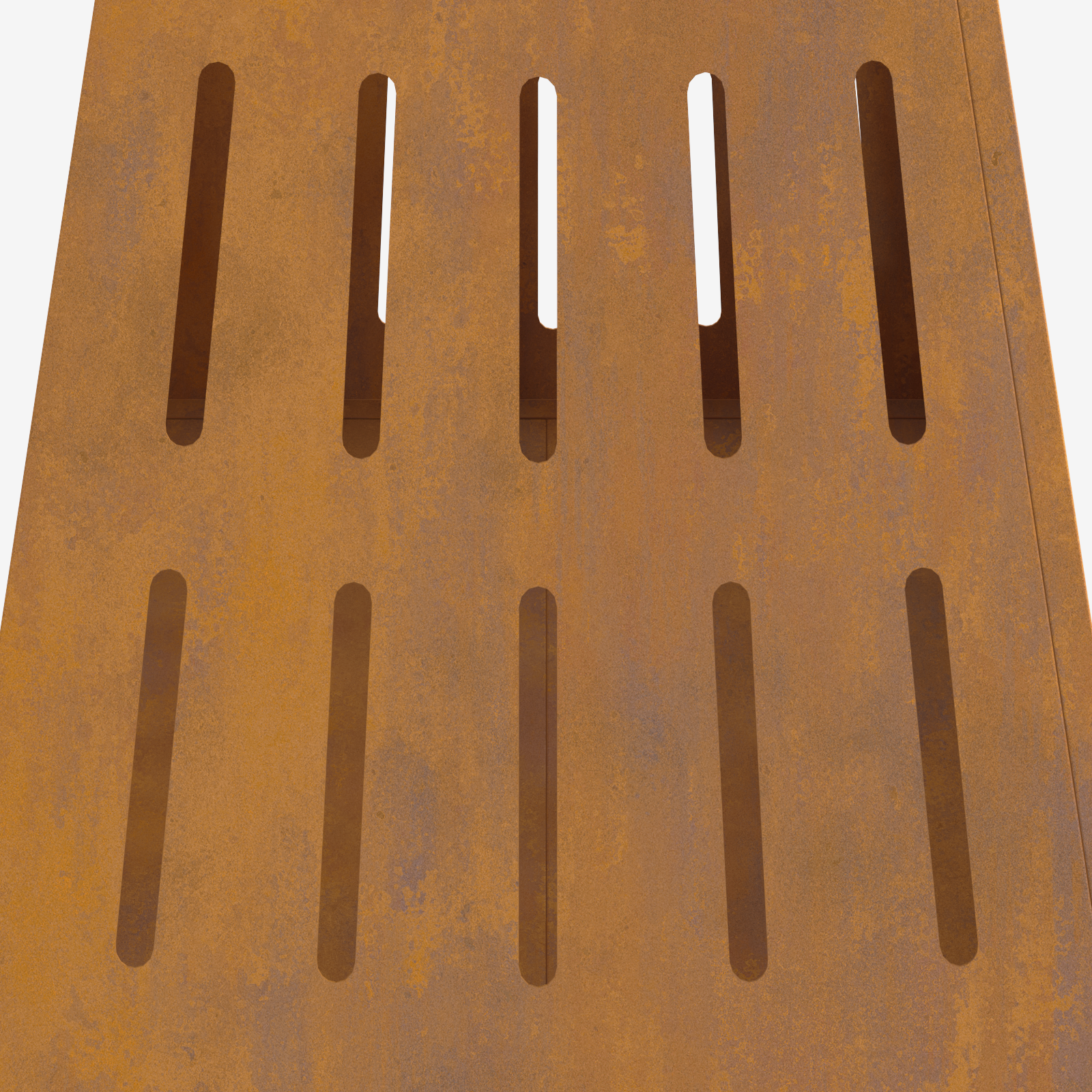 Fire Pit Square 50x50x70 cm Weathering Steel - Image 9