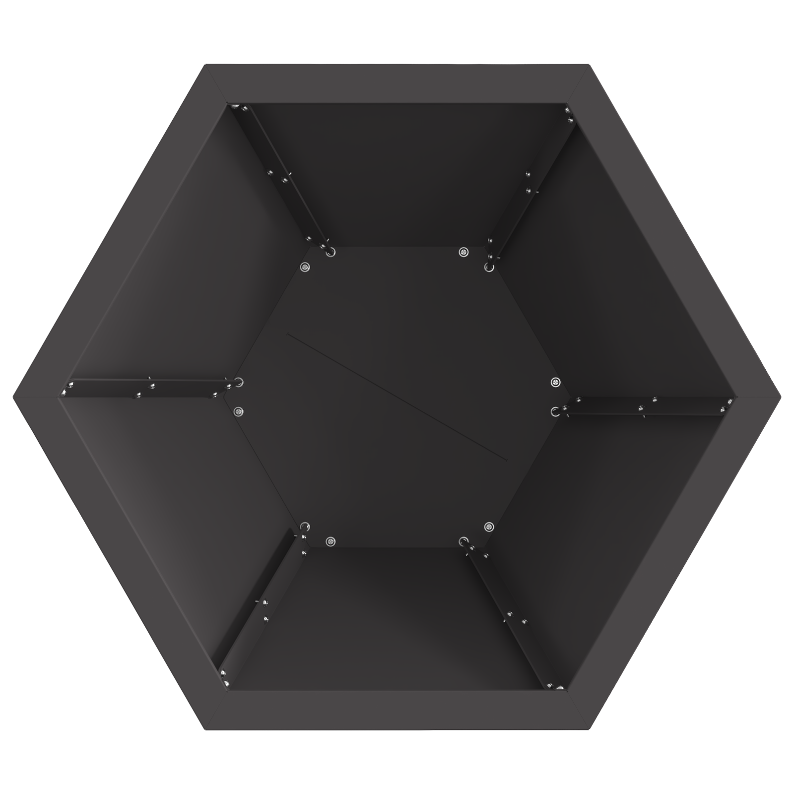 Fire Pit Hexagonal Black 50x50x40 cm Steel - Image 5