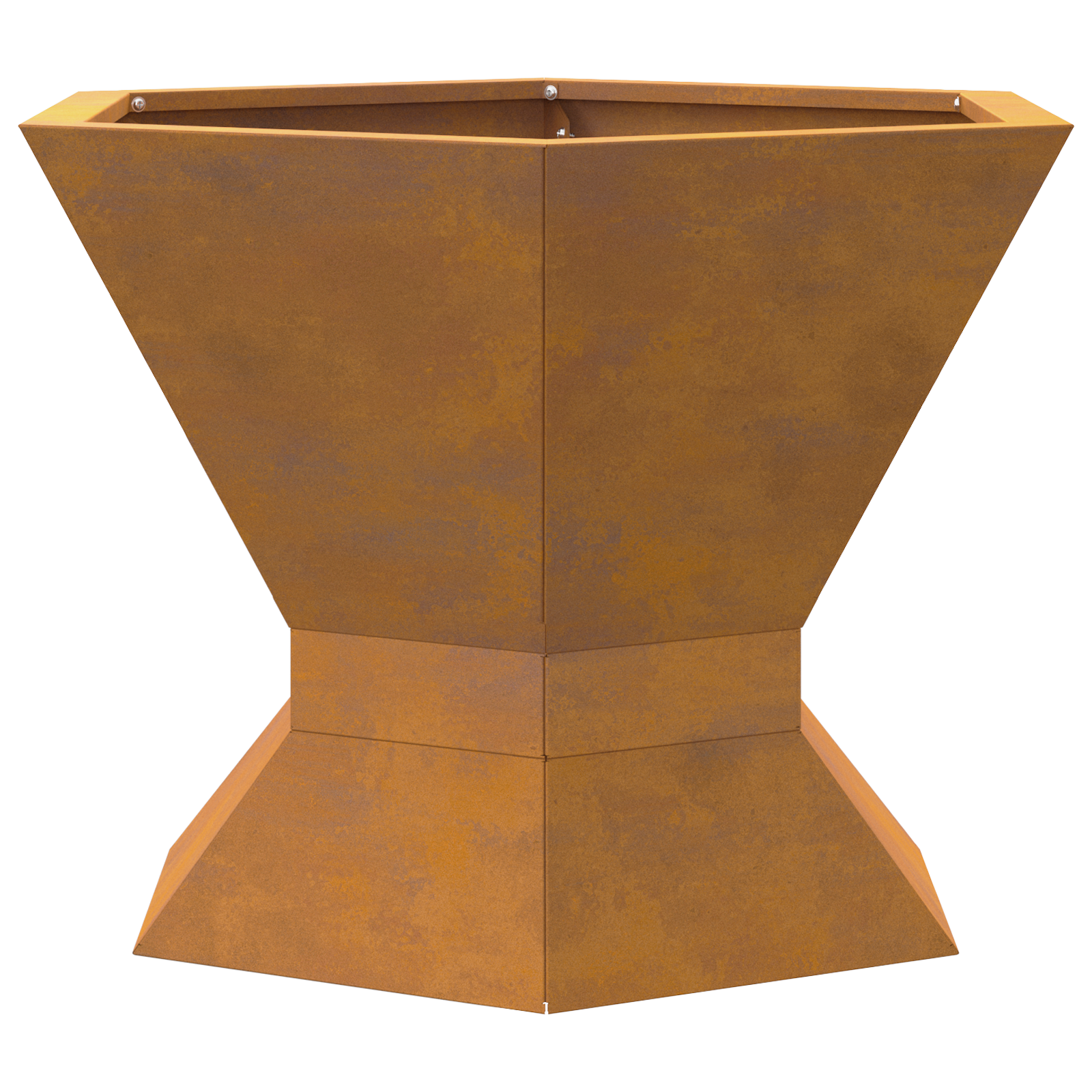 Fire Pit Hexagonal 50x50x40 cm Weathering Steel - Image 6