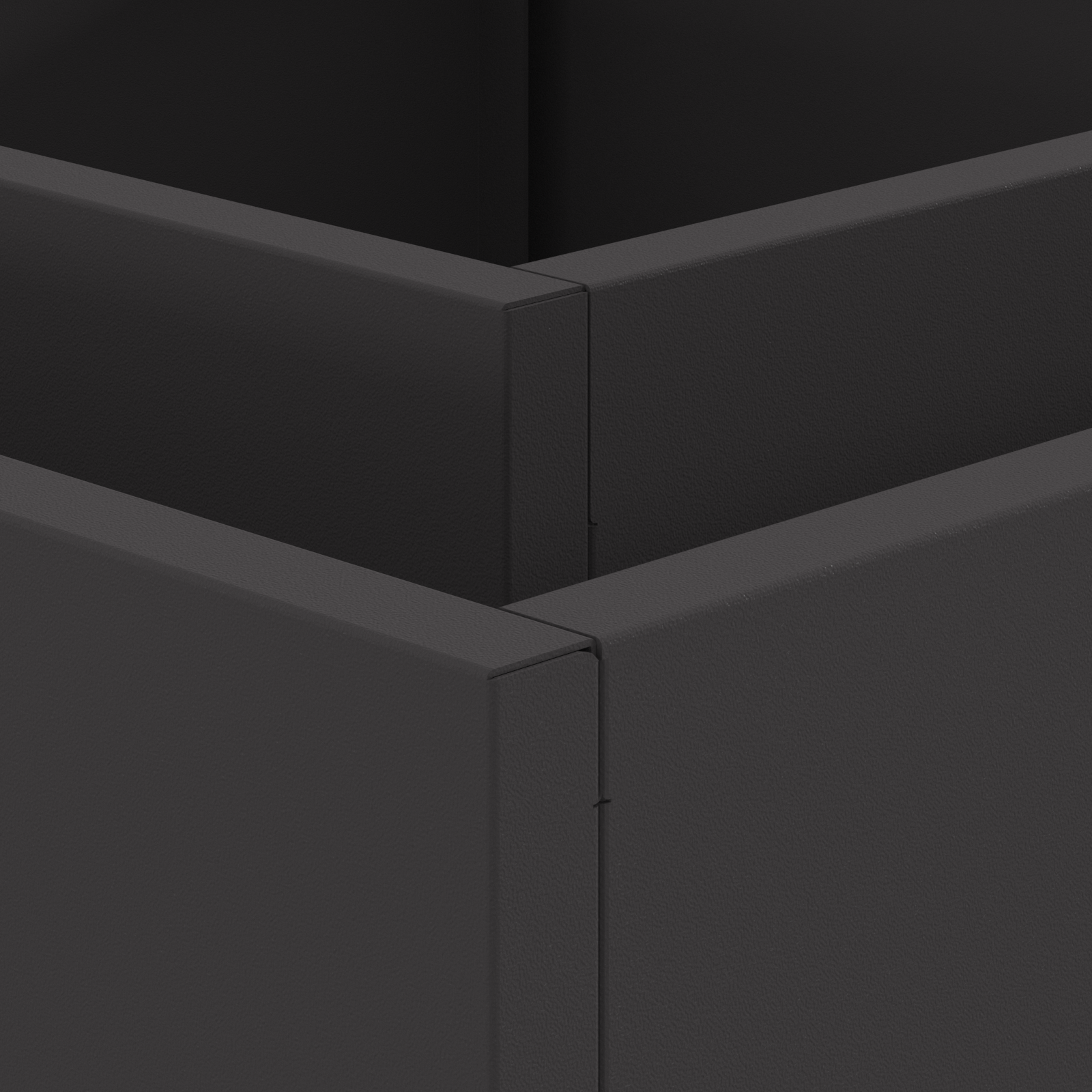 Fire Pit Square Black 60x60x30 cm Steel - Image 6