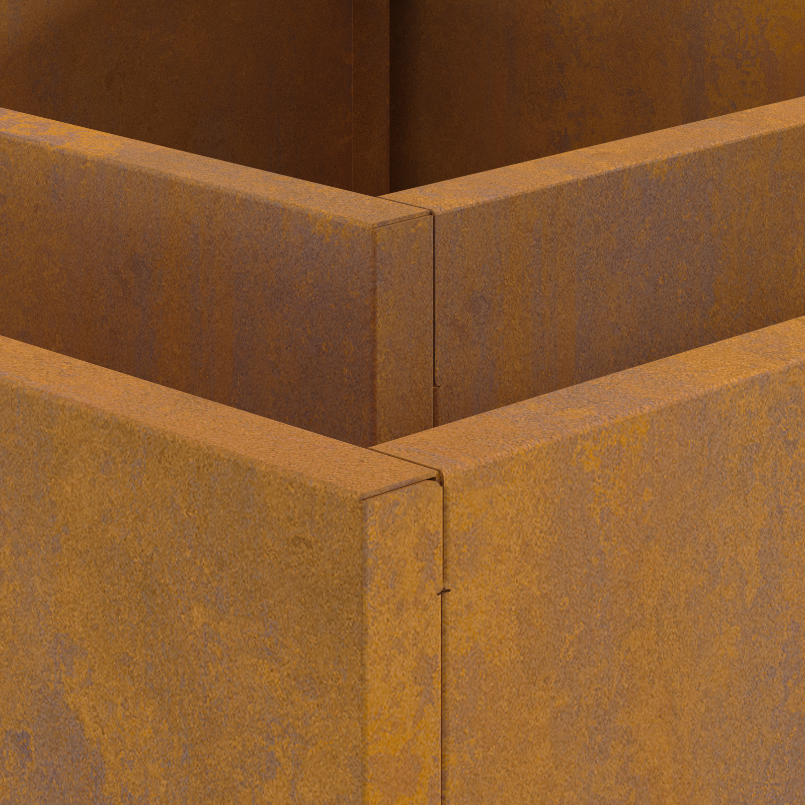 Fire Pit Square 60x60x30 cm Weathering Steel - Image 7
