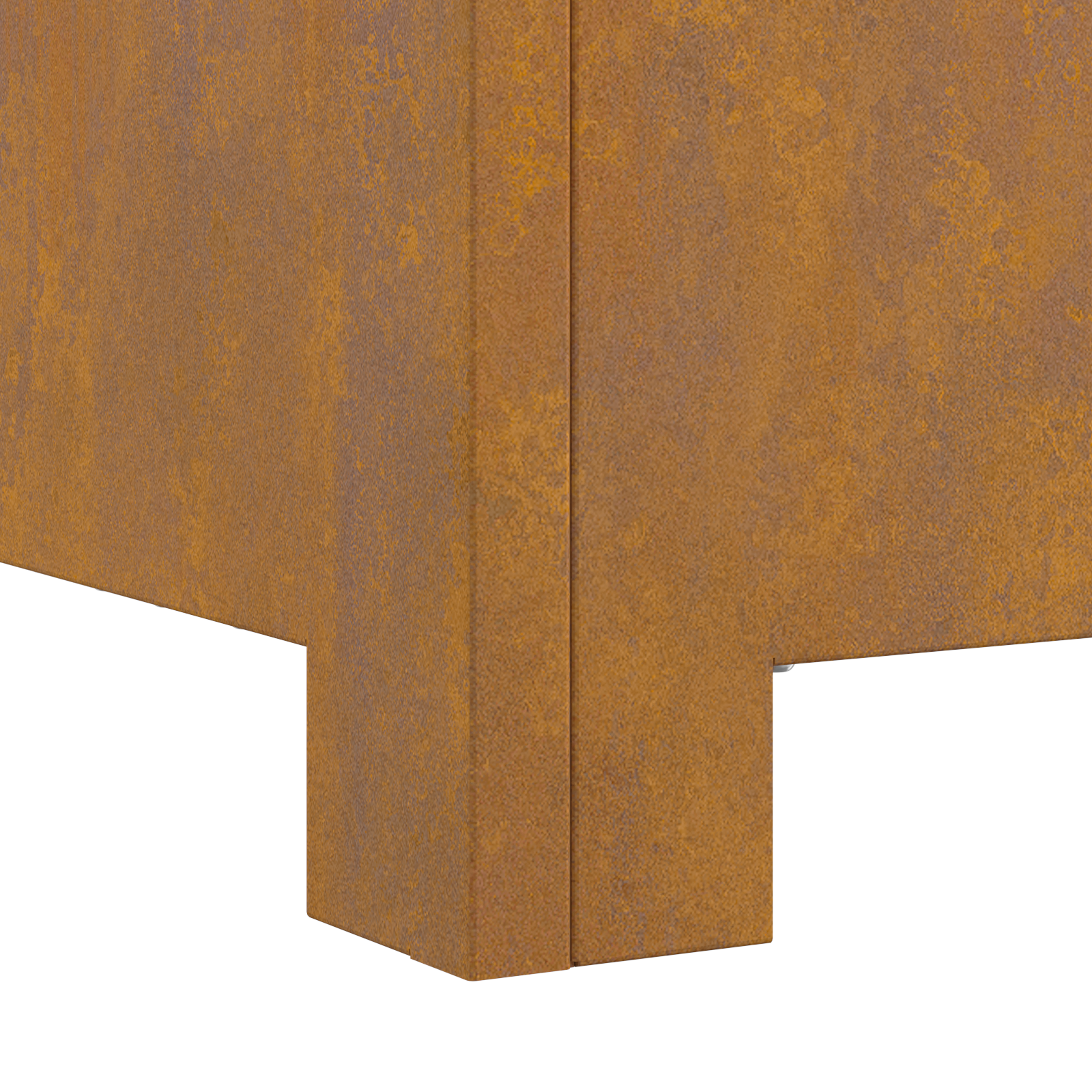 Fire Pit Square 60x60x30 cm Weathering Steel - Image 8
