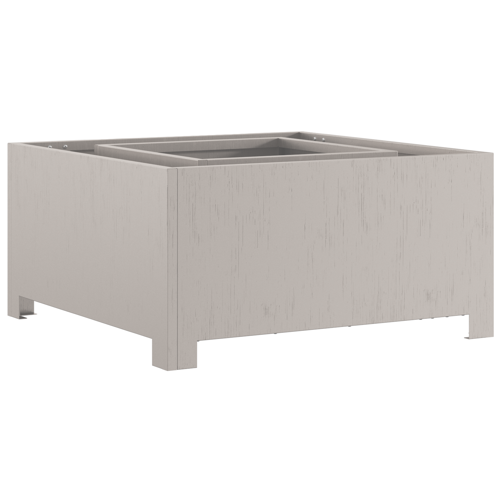 Fire Pit Square 60x60x30 cm Weathering Steel - Image 4