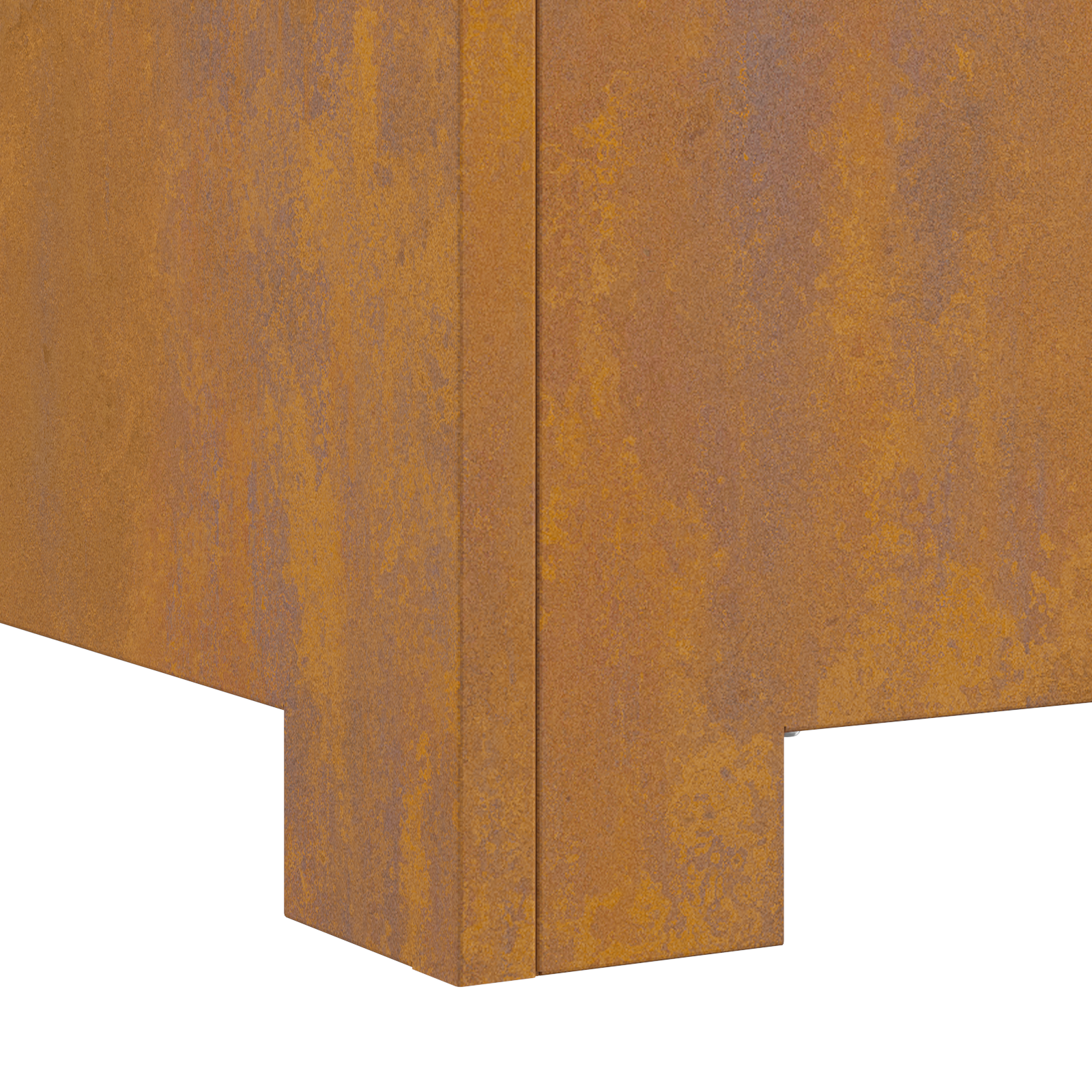 Fire Pit Square 80x80x40 cm Weathering Steel - Image 7