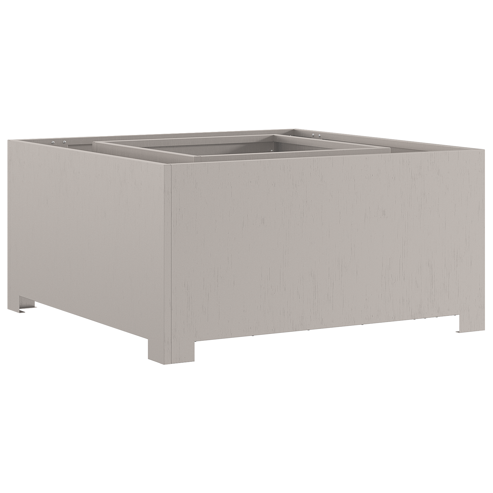 Fire Pit Square 80x80x40 cm Weathering Steel - Image 4