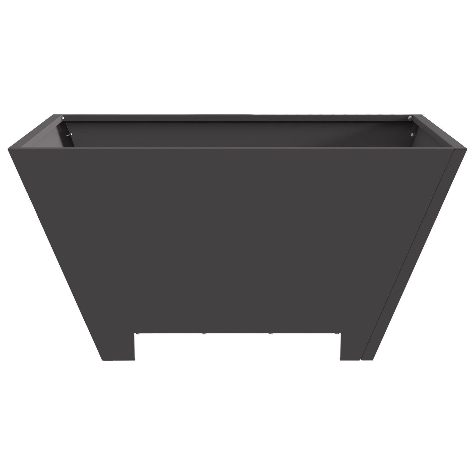 Fire Pit Square Black 60x60x30 cm Steel - Image 4