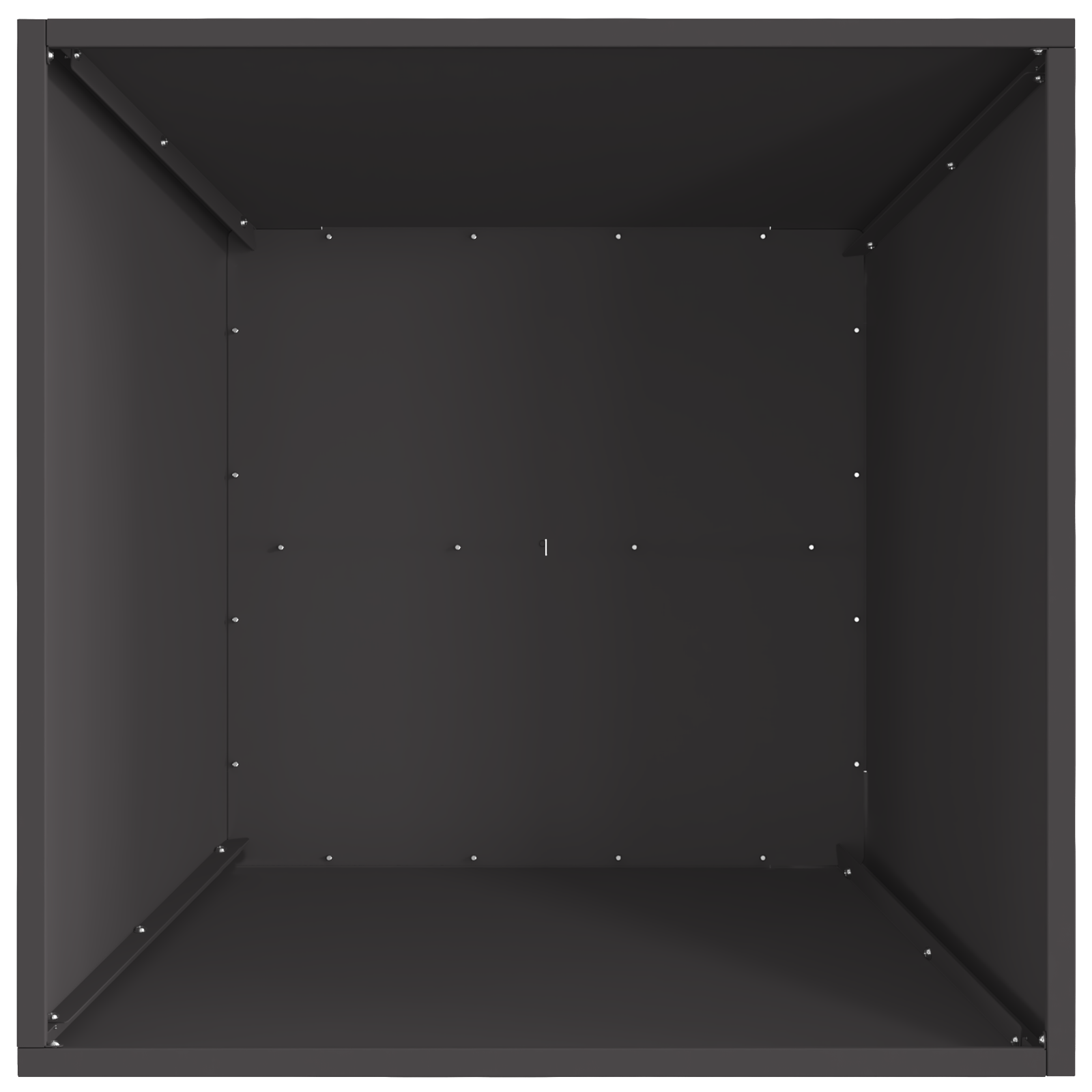 Fire Pit Square Black 60x60x30 cm Steel - Image 5