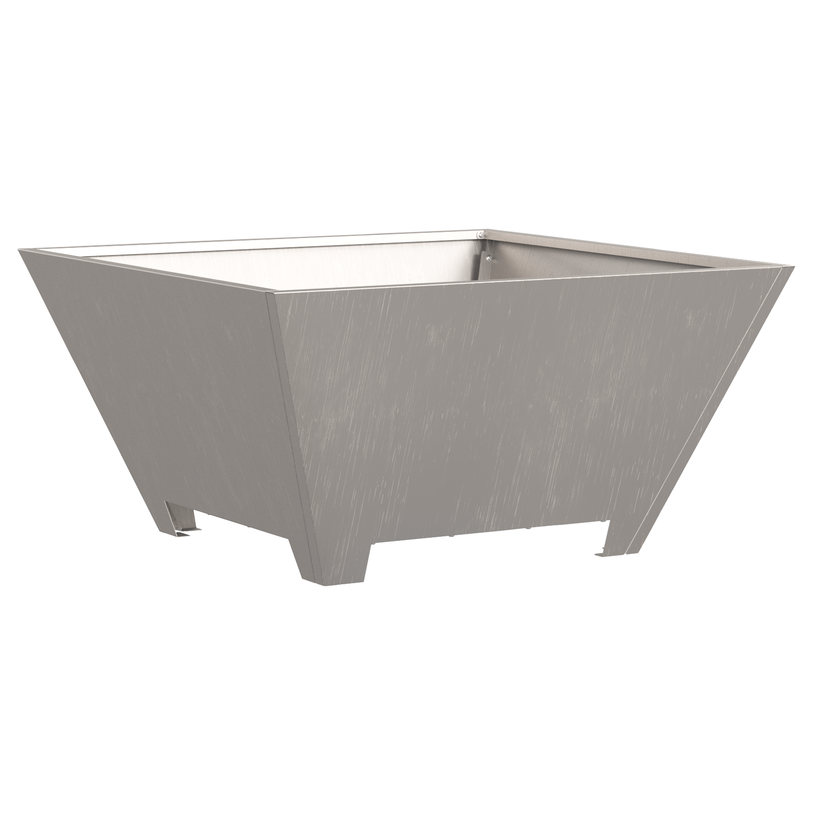 Fire Pit Square 60x60x30 cm Weathering Steel - Image 4