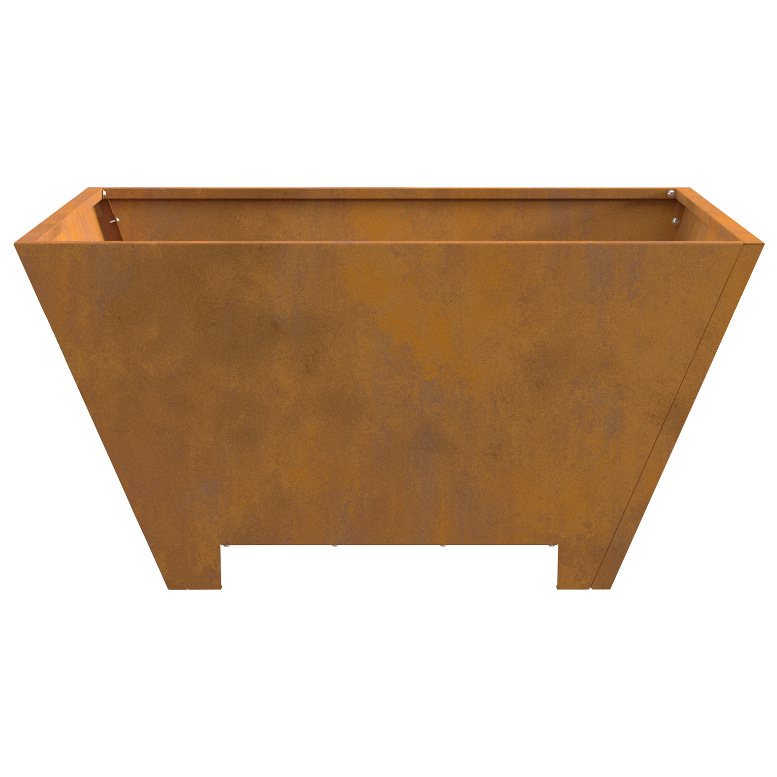 Fire Pit Square 60x60x30 cm Weathering Steel - Image 5