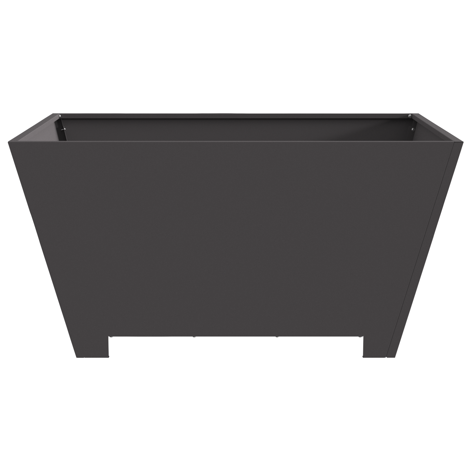 Fire Pit Square Black 80x80x40 cm Steel - Image 4