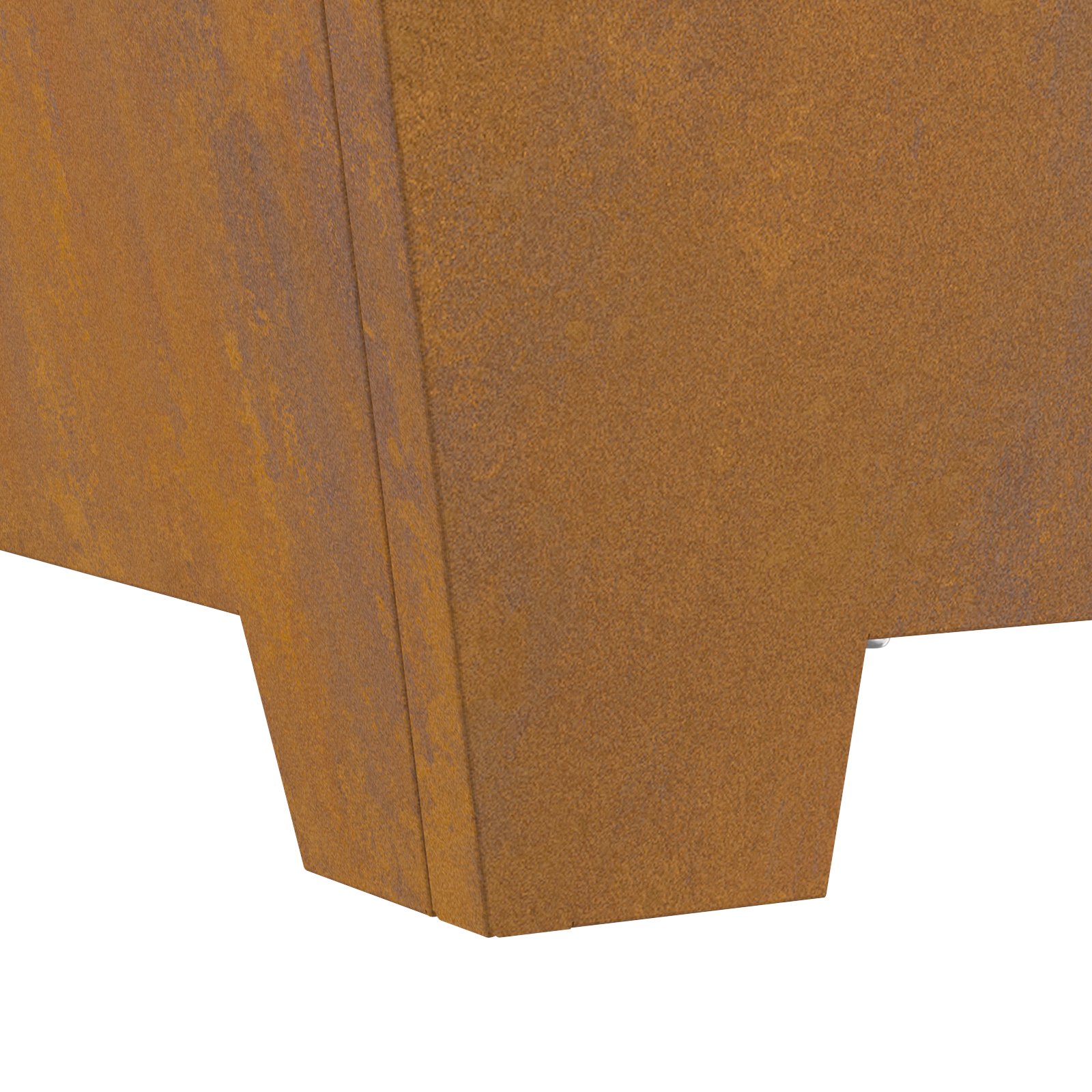 Fire Pit Square 80x80x40 cm Weathering Steel - Image 7