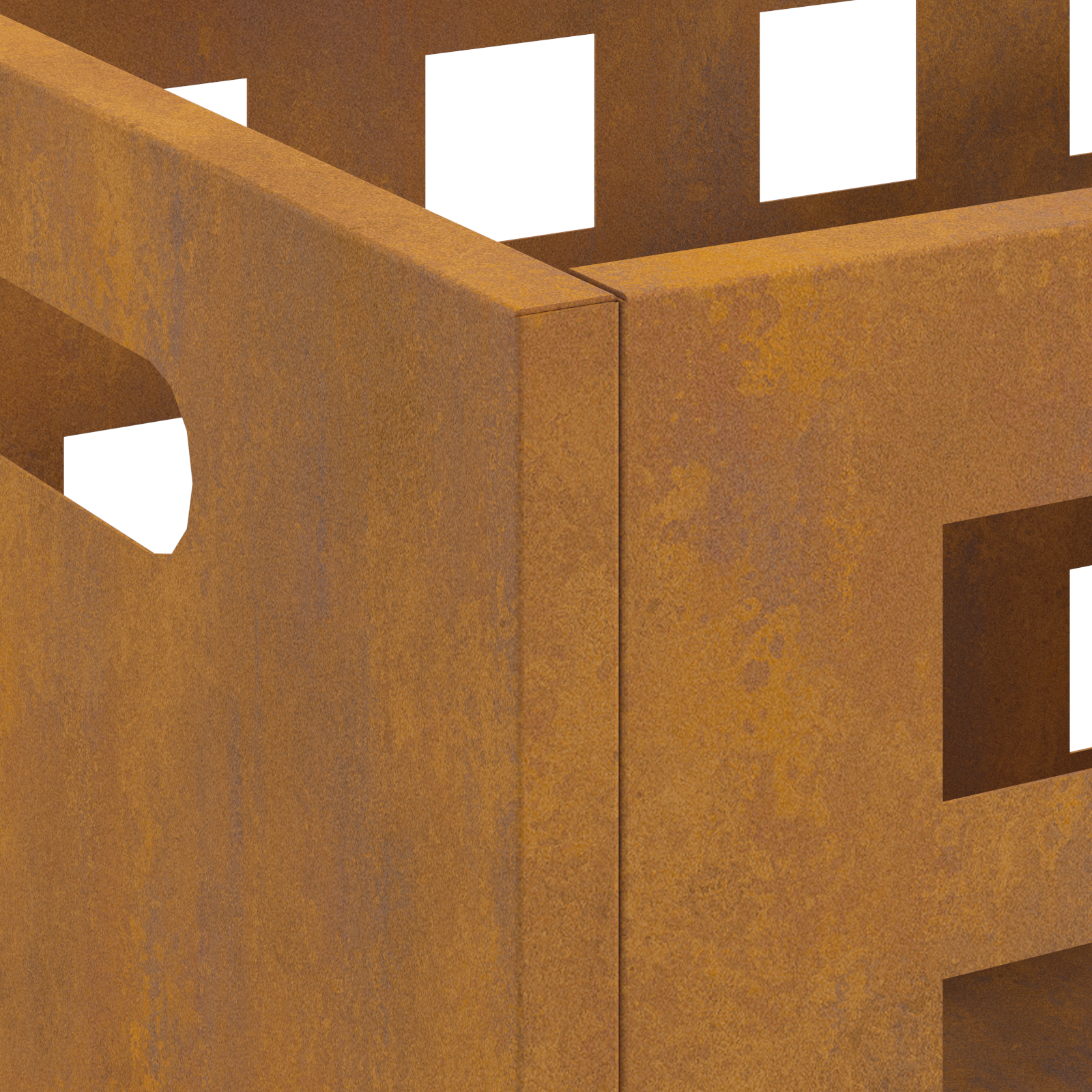 Fire Pit Rectangular 50x30x40 cm Weathering Steel - Image 9