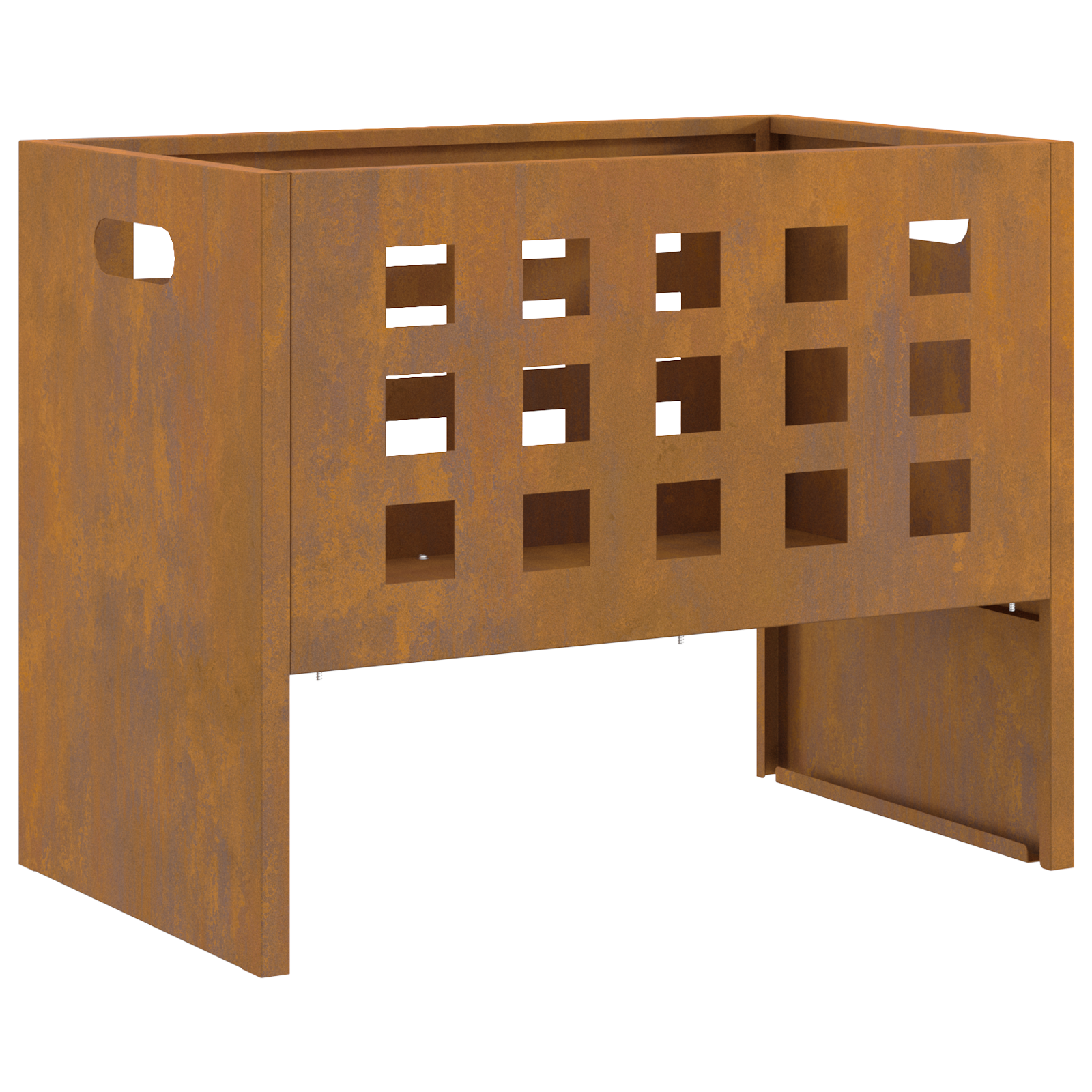 Fire Pit Rectangular 50x30x40 cm Weathering Steel - Image 5