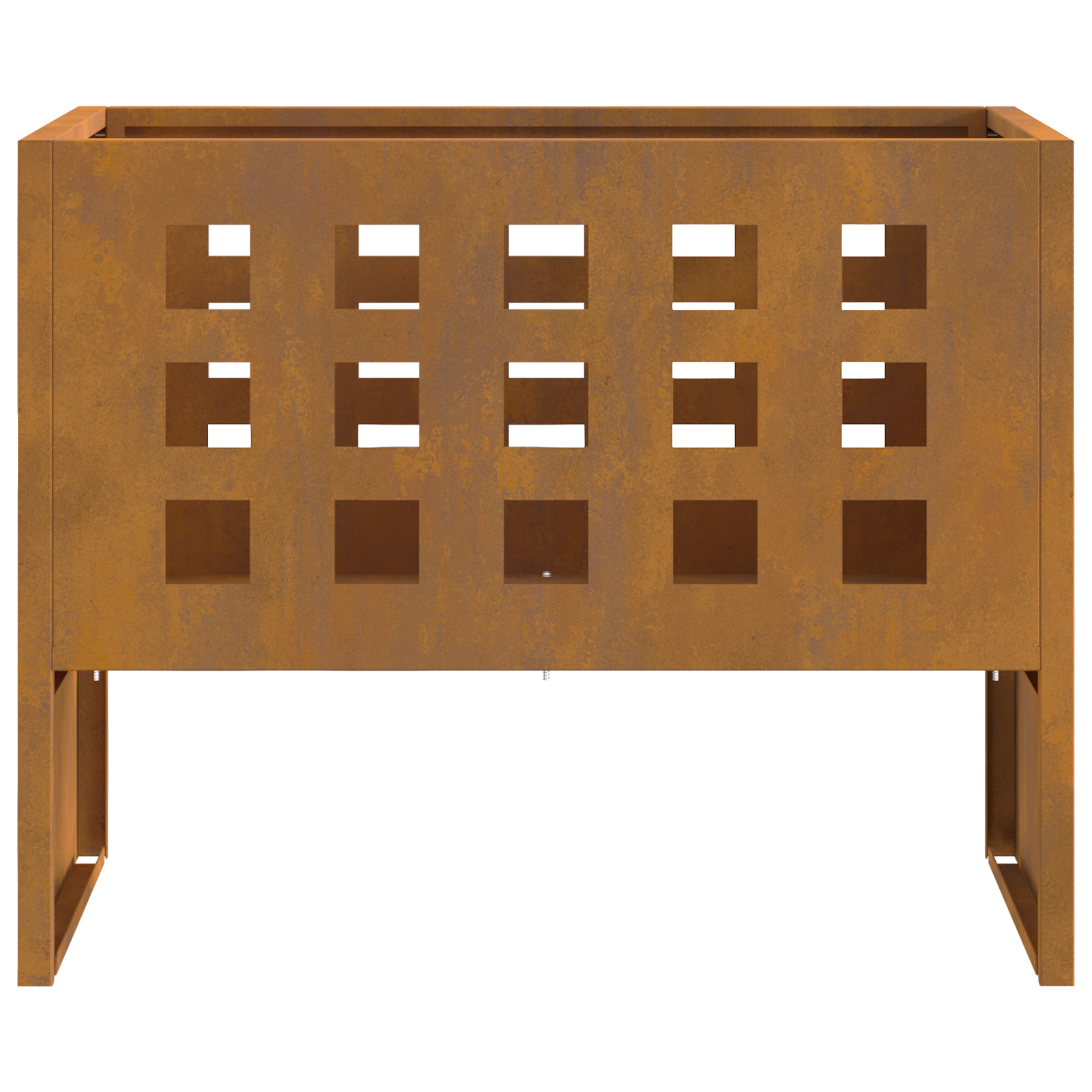 Fire Pit Rectangular 50x30x40 cm Weathering Steel - Image 6