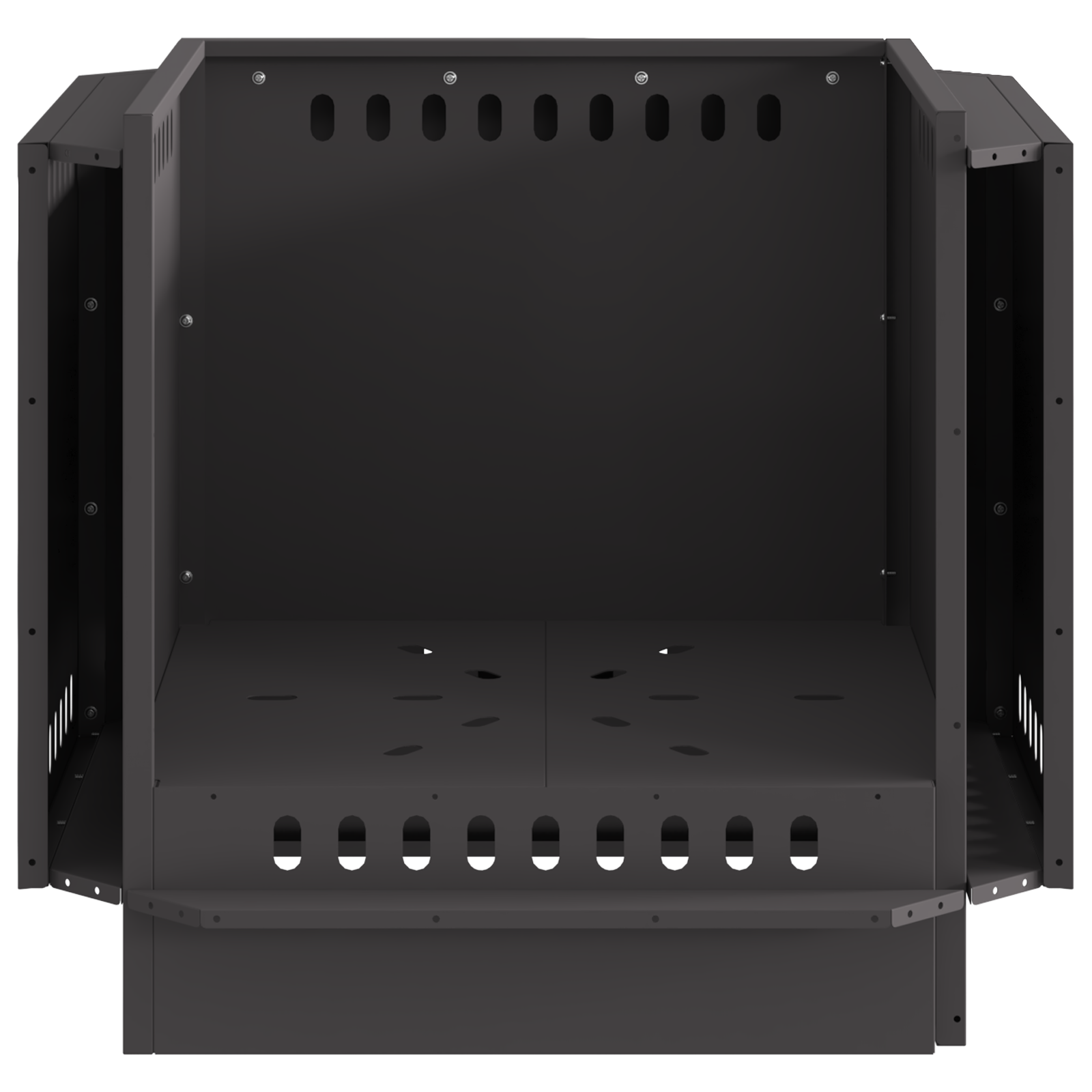 Smokeless Fire Pit Black 58x58x51 cm Steel - Image 8