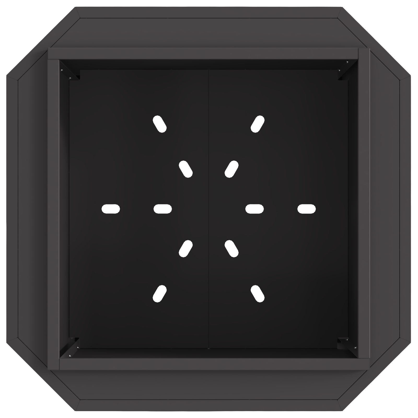 Smokeless Fire Pit Black 58x58x51 cm Steel - Image 5