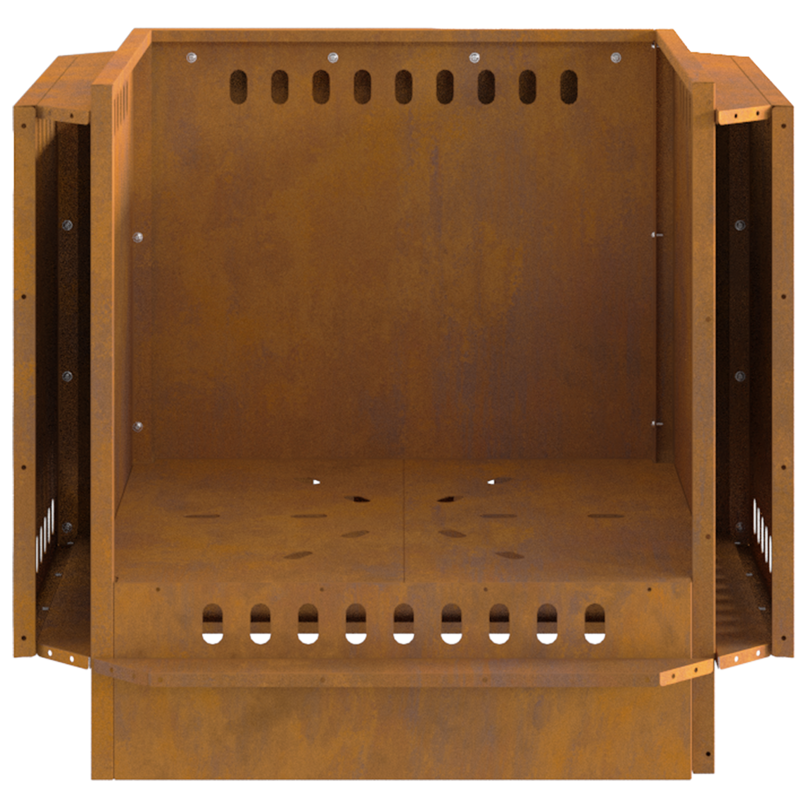 Smokeless Fire Pit 58x58x51 cm Weathering Steel - Image 9