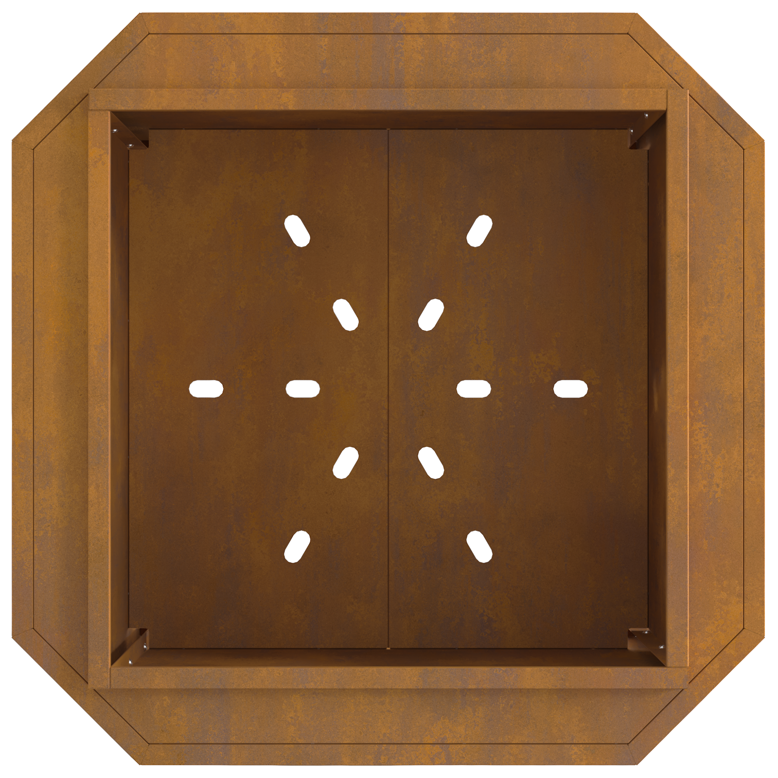 Smokeless Fire Pit 58x58x51 cm Weathering Steel - Image 6