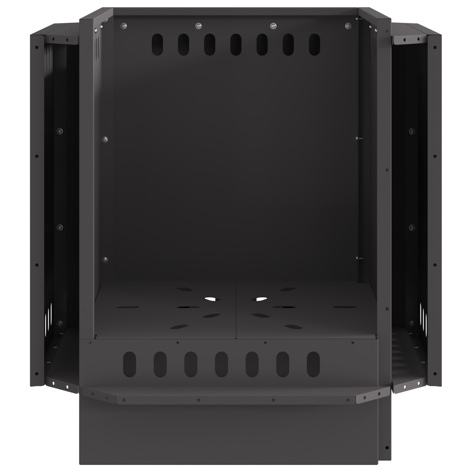 Smokeless Fire Pit Black 48x48x51 cm Steel - Image 7