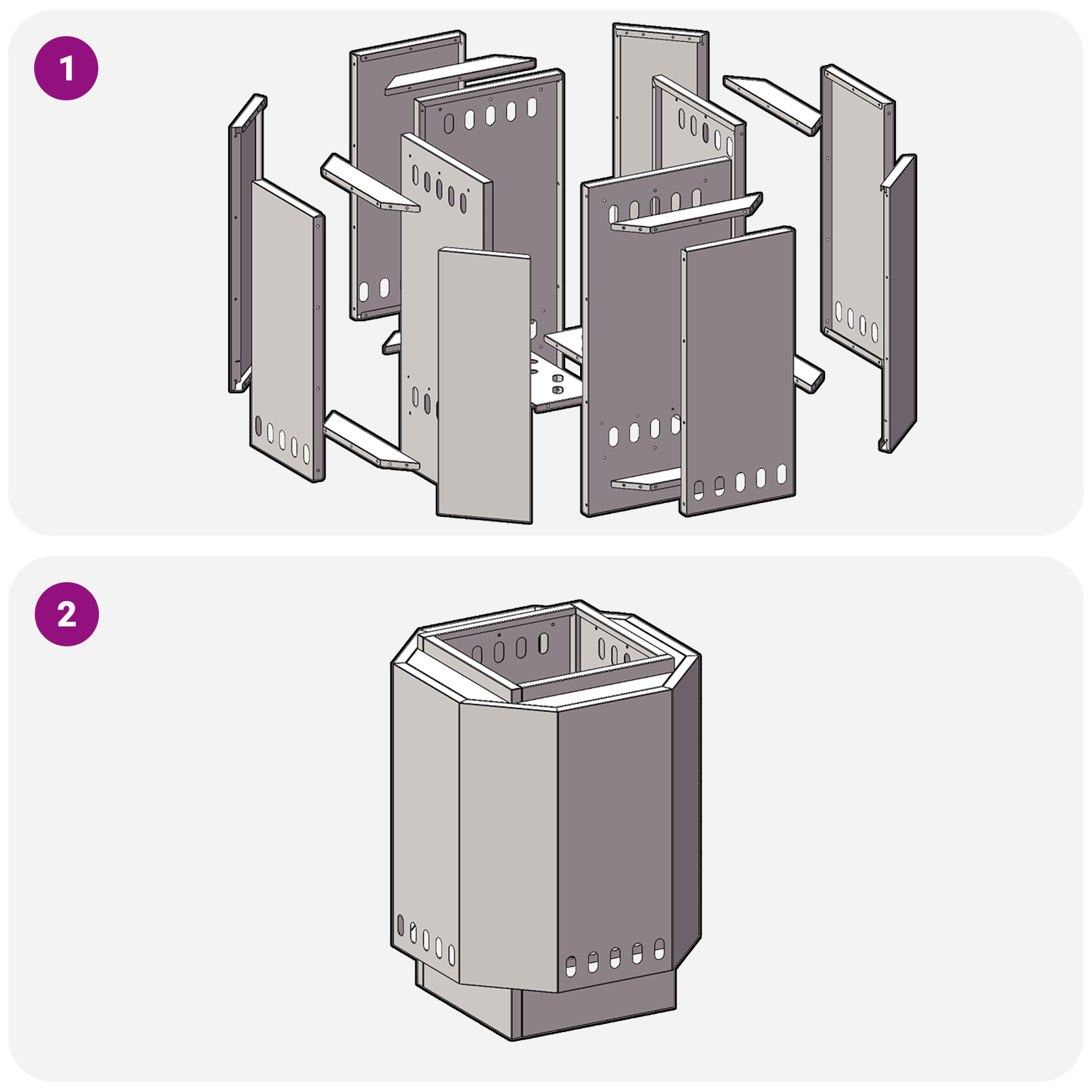 Smokeless Fire Pit Black 48x48x51 cm Steel - Image 8