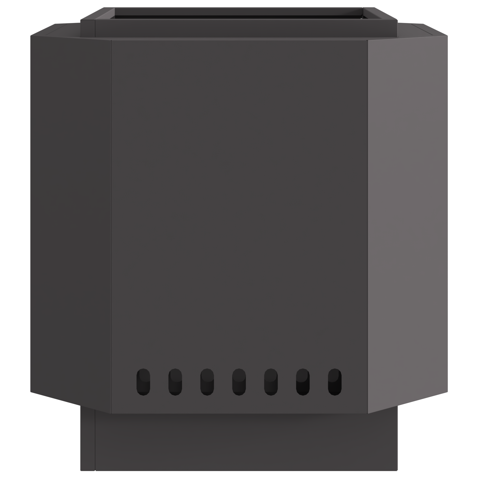 Smokeless Fire Pit Black 48x48x51 cm Steel - Image 4