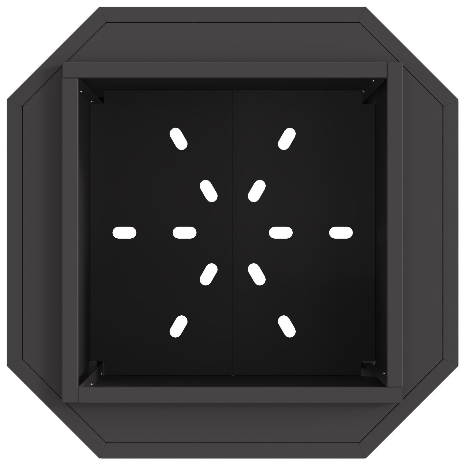 Smokeless Fire Pit Black 48x48x51 cm Steel - Image 5