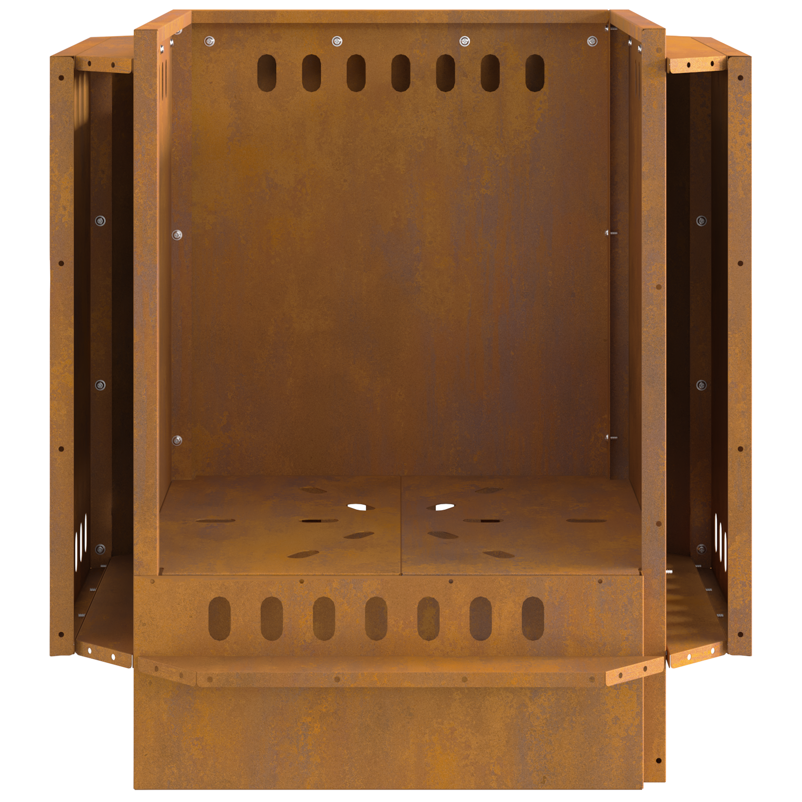 Smokeless Fire Pit 48x48x51 cm Weathering Steel - Image 9