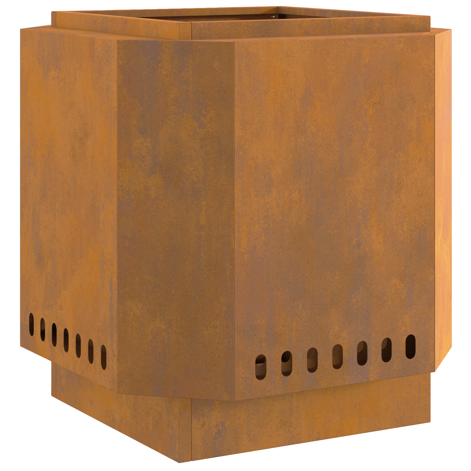 Smokeless Fire Pit 48x48x51 cm Weathering Steel - Image 2