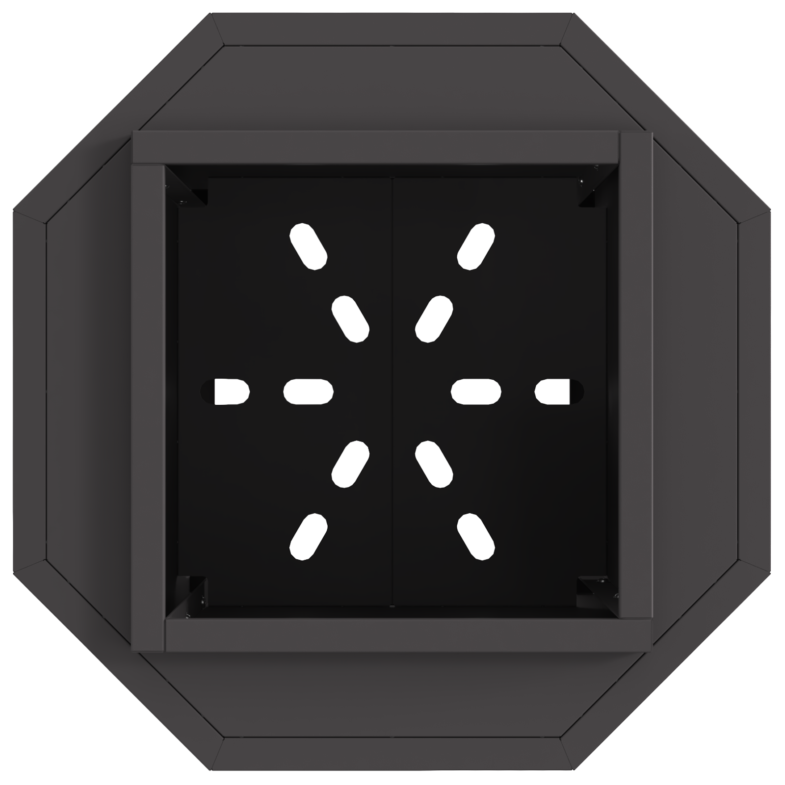 Smokeless Fire Pit Black 38x38x51 cm Steel - Image 5