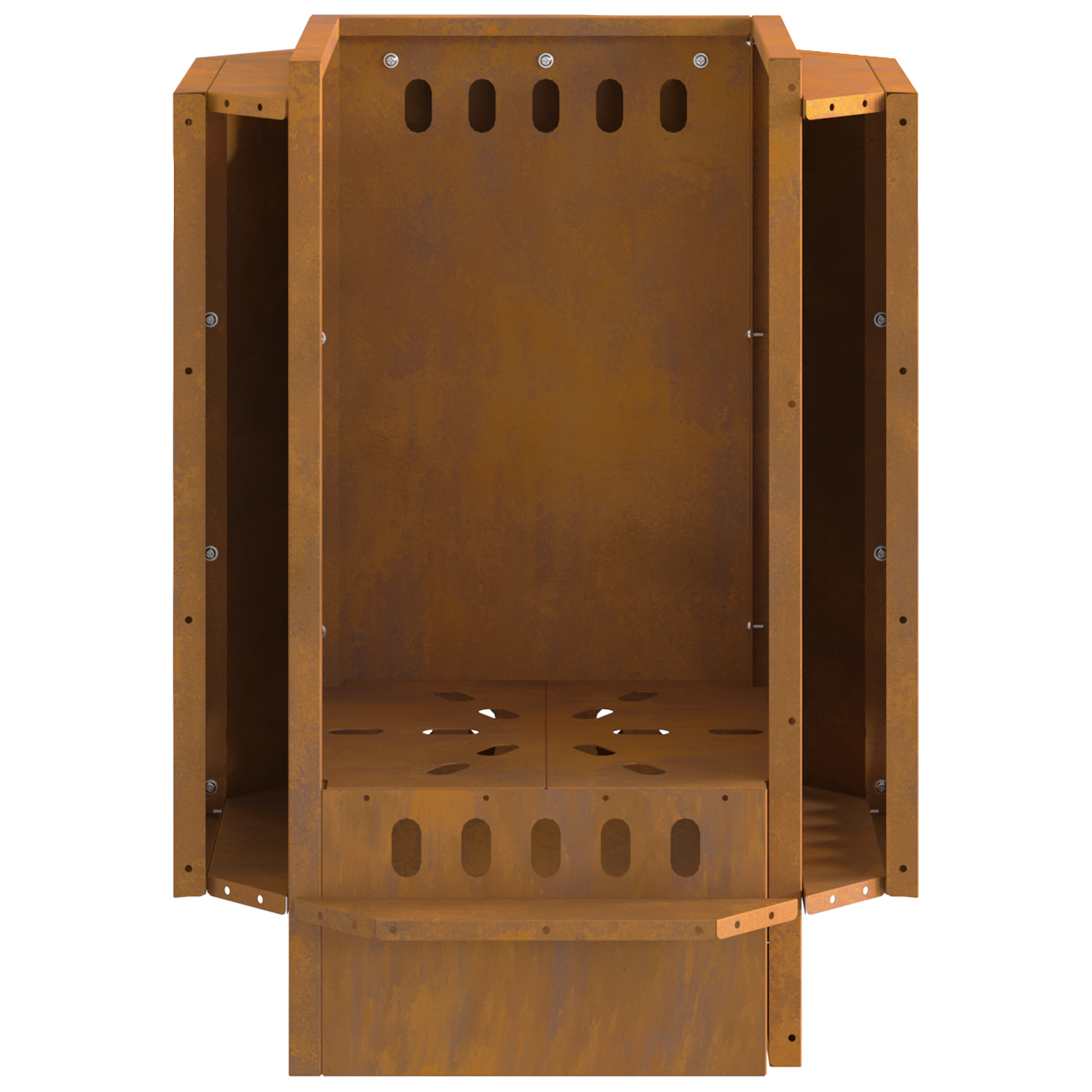 Smokeless Fire Pit 38x38x51 cm Weathering Steel - Image 9