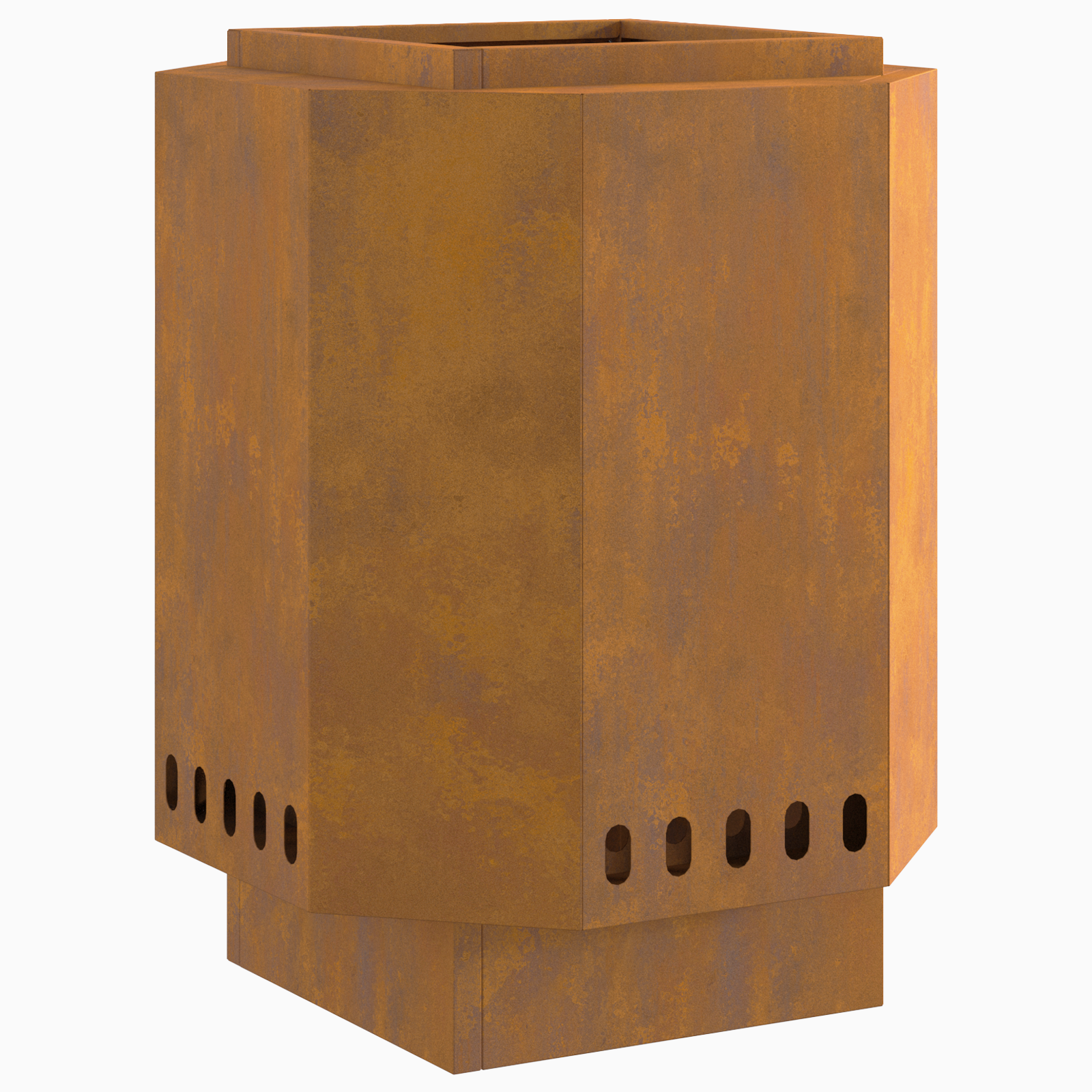 Smokeless Fire Pit 38x38x51 cm Weathering Steel - Image 2