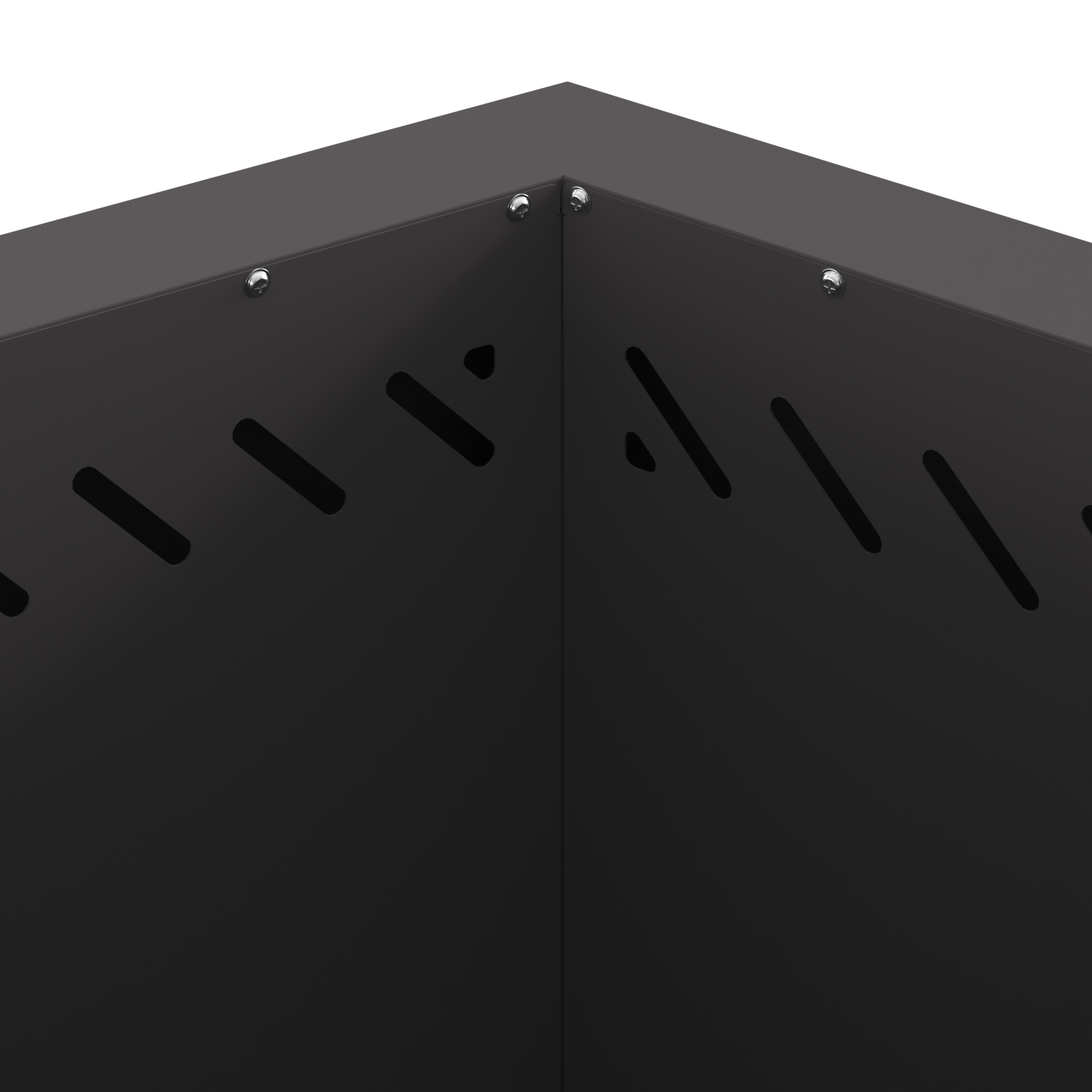 Smokeless Fire Pit Hexagonal Black 58x58x51 cm Steel - Image 6