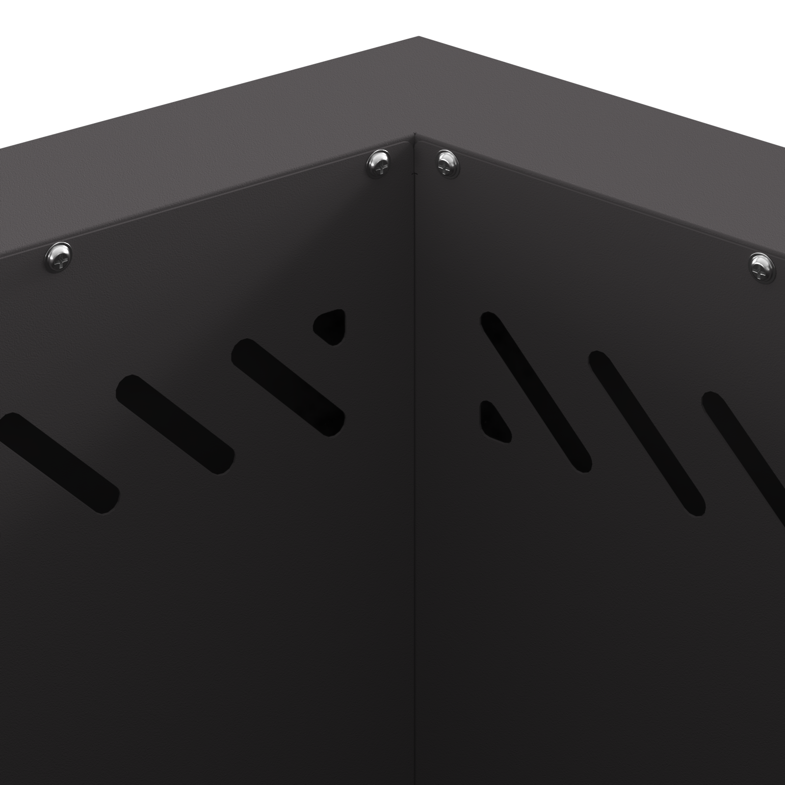 Smokeless Fire Pit Hexagonal Black 48x48x51 cm Steel - Image 7