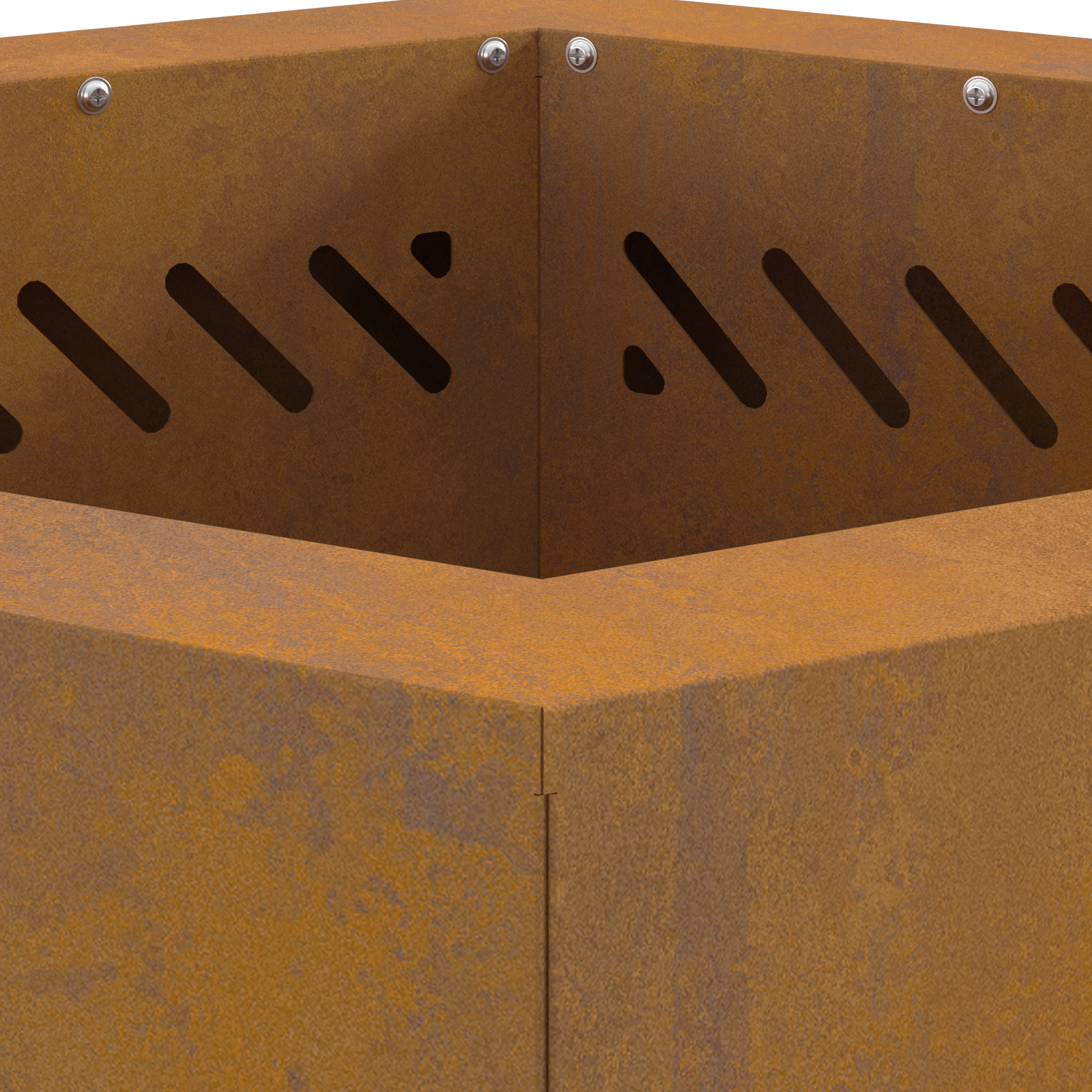 Smokeless Fire Pit Hexagonal 48x48x51 cm Weathering Steel - Image 7