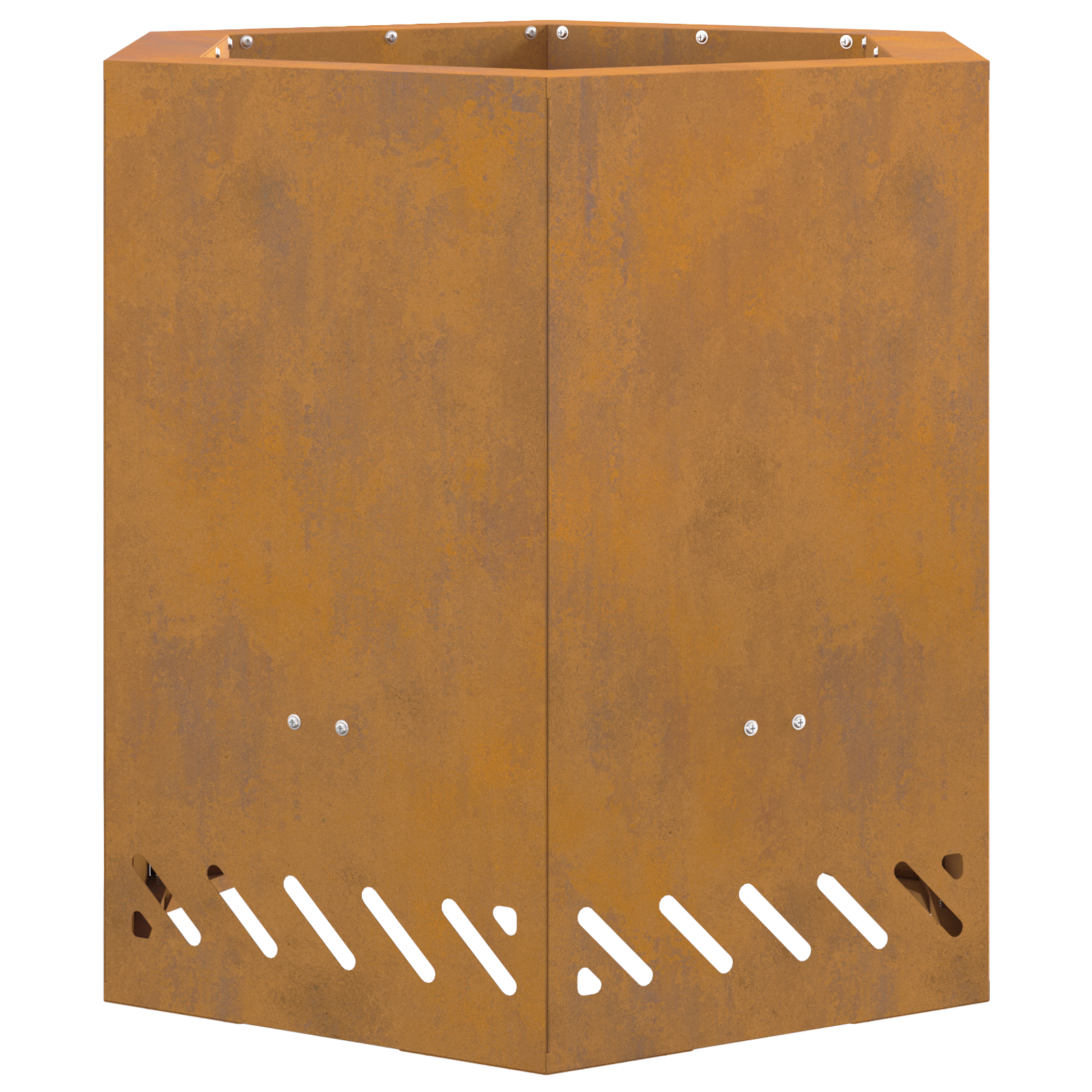 Smokeless Fire Pit Hexagonal 48x48x51 cm Weathering Steel - Image 2