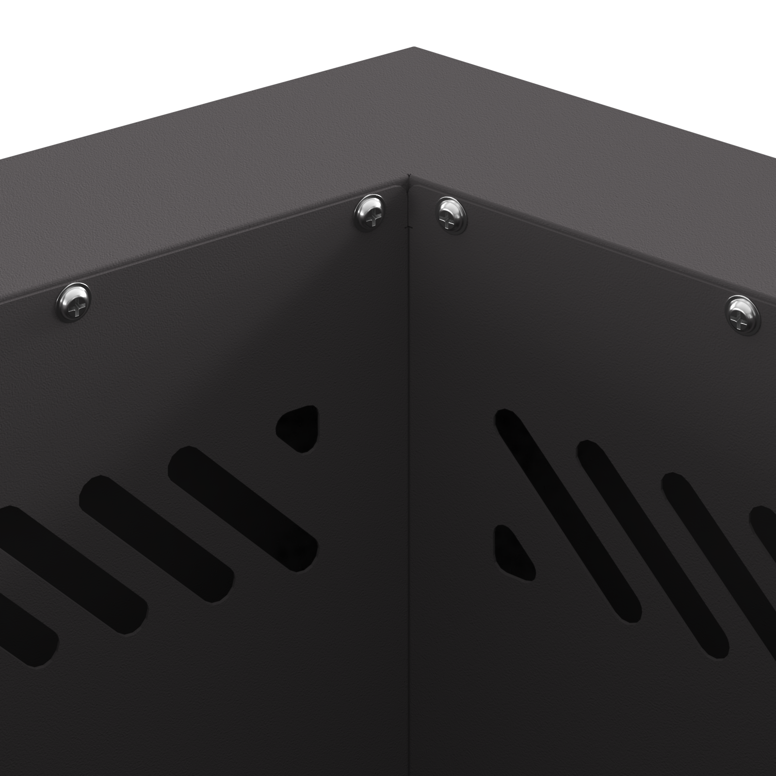 Smokeless Fire Pit Hexagonal Black 38x38x51 cm Steel - Image 7