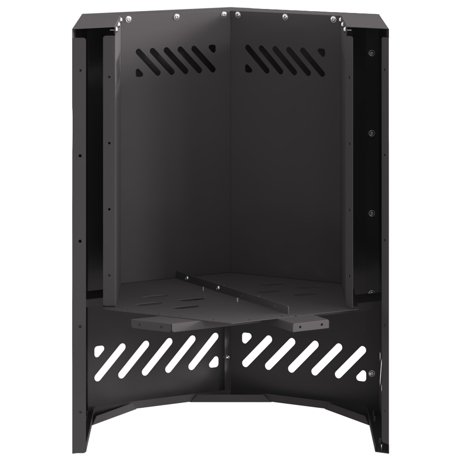 Smokeless Fire Pit Hexagonal Black 38x38x51 cm Steel - Image 8