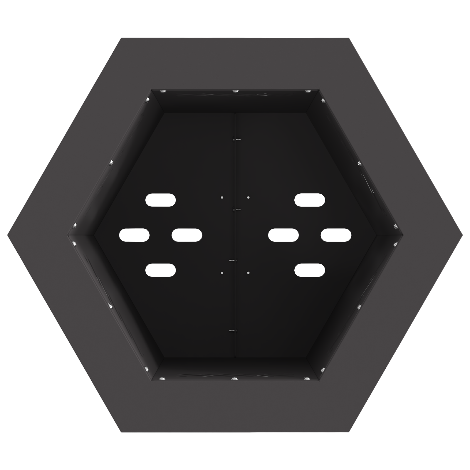 Smokeless Fire Pit Hexagonal Black 38x38x51 cm Steel - Image 5