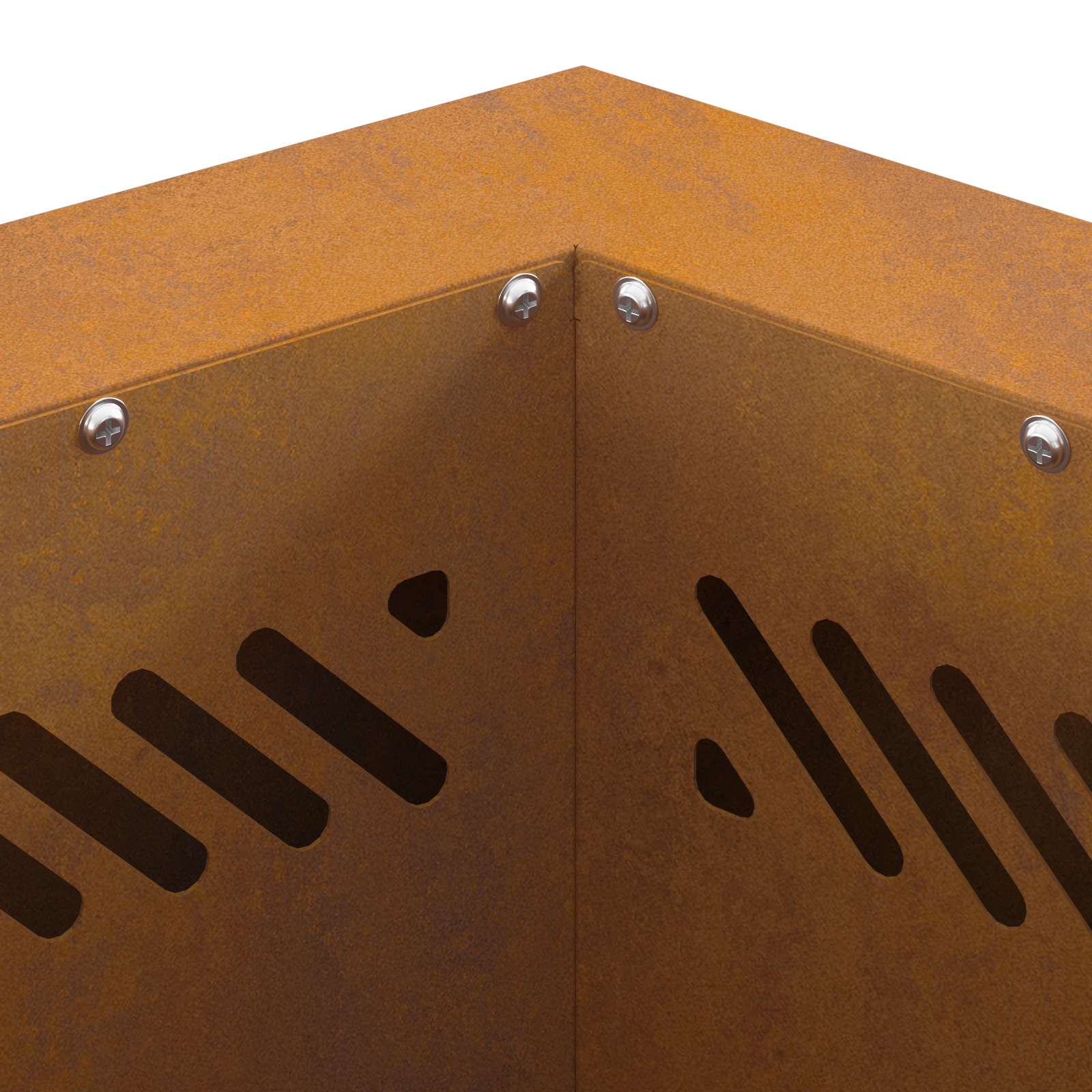 Smokeless Fire Pit Hexagonal 38x38x51 cm Weathering Steel - Image 7