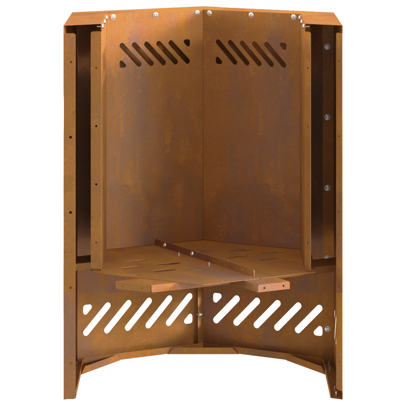 Smokeless Fire Pit Hexagonal 38x38x51 cm Weathering Steel - Image 8