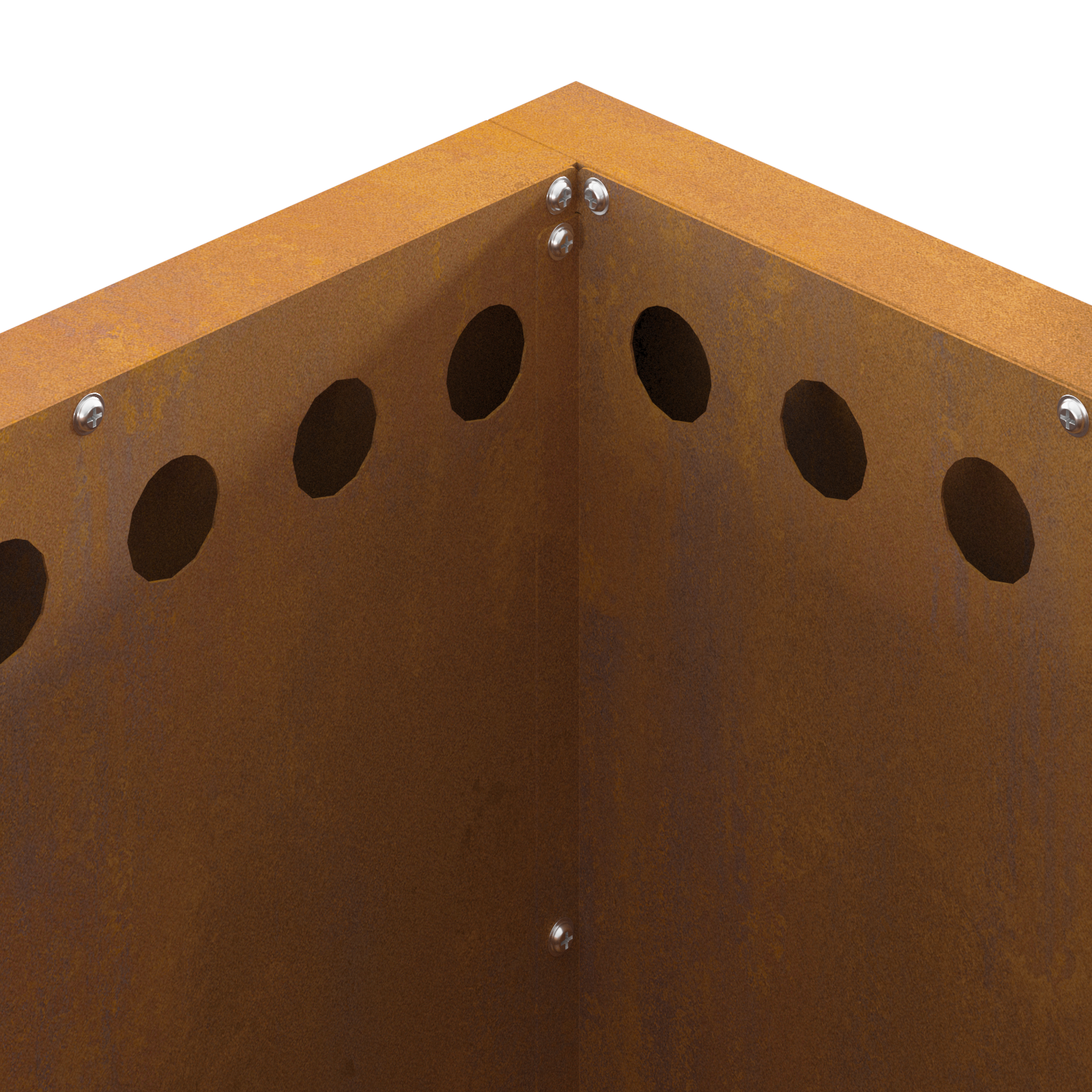 Smokeless Fire Pit Square 48x48x50 cm Weathering Steel - Image 7