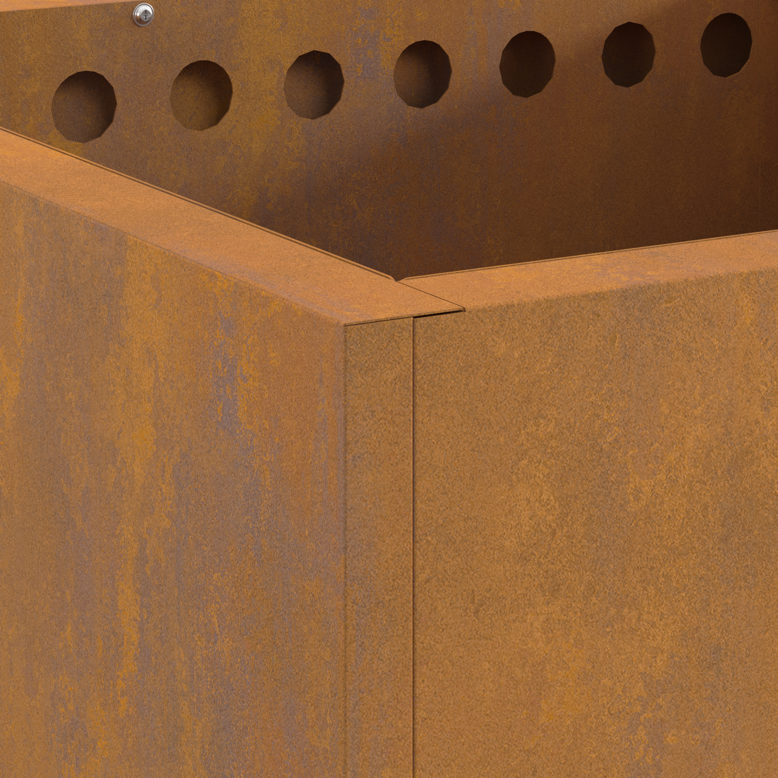 Smokeless Fire Pit Square 48x48x50 cm Weathering Steel - Image 8