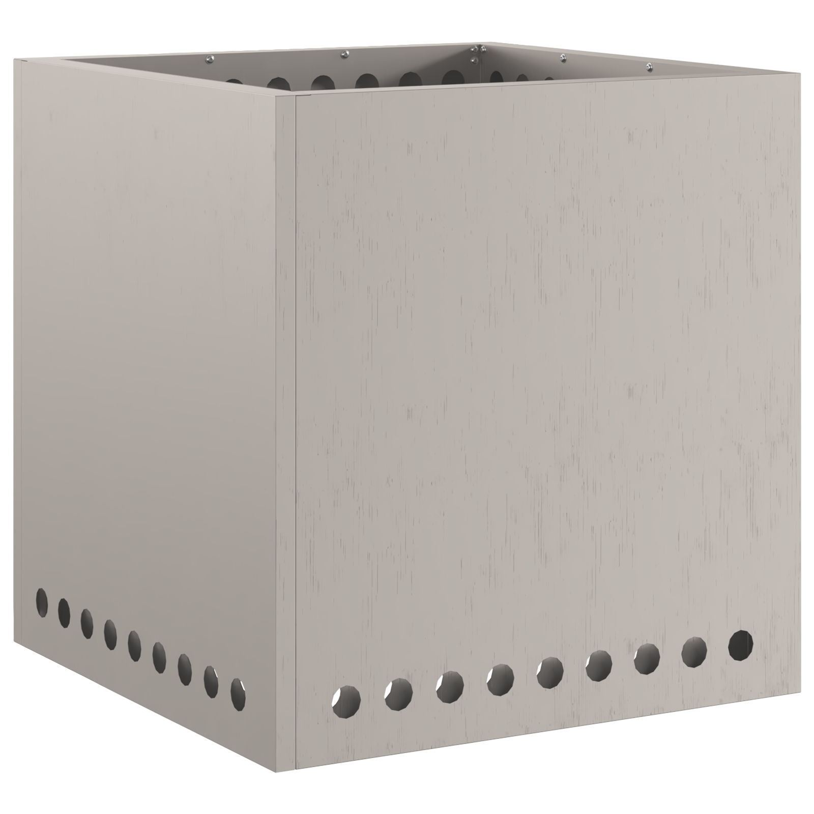 Smokeless Fire Pit Square 48x48x50 cm Weathering Steel - Image 4