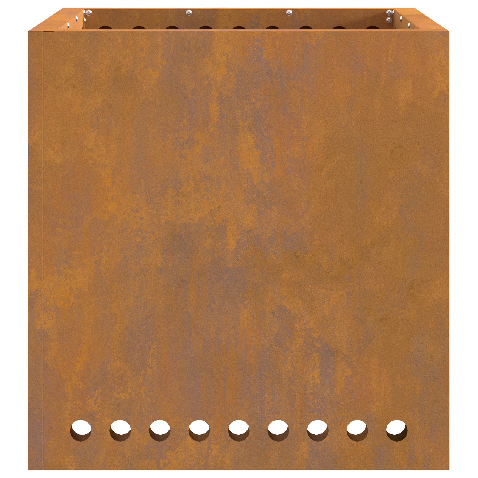 Smokeless Fire Pit Square 48x48x50 cm Weathering Steel - Image 5