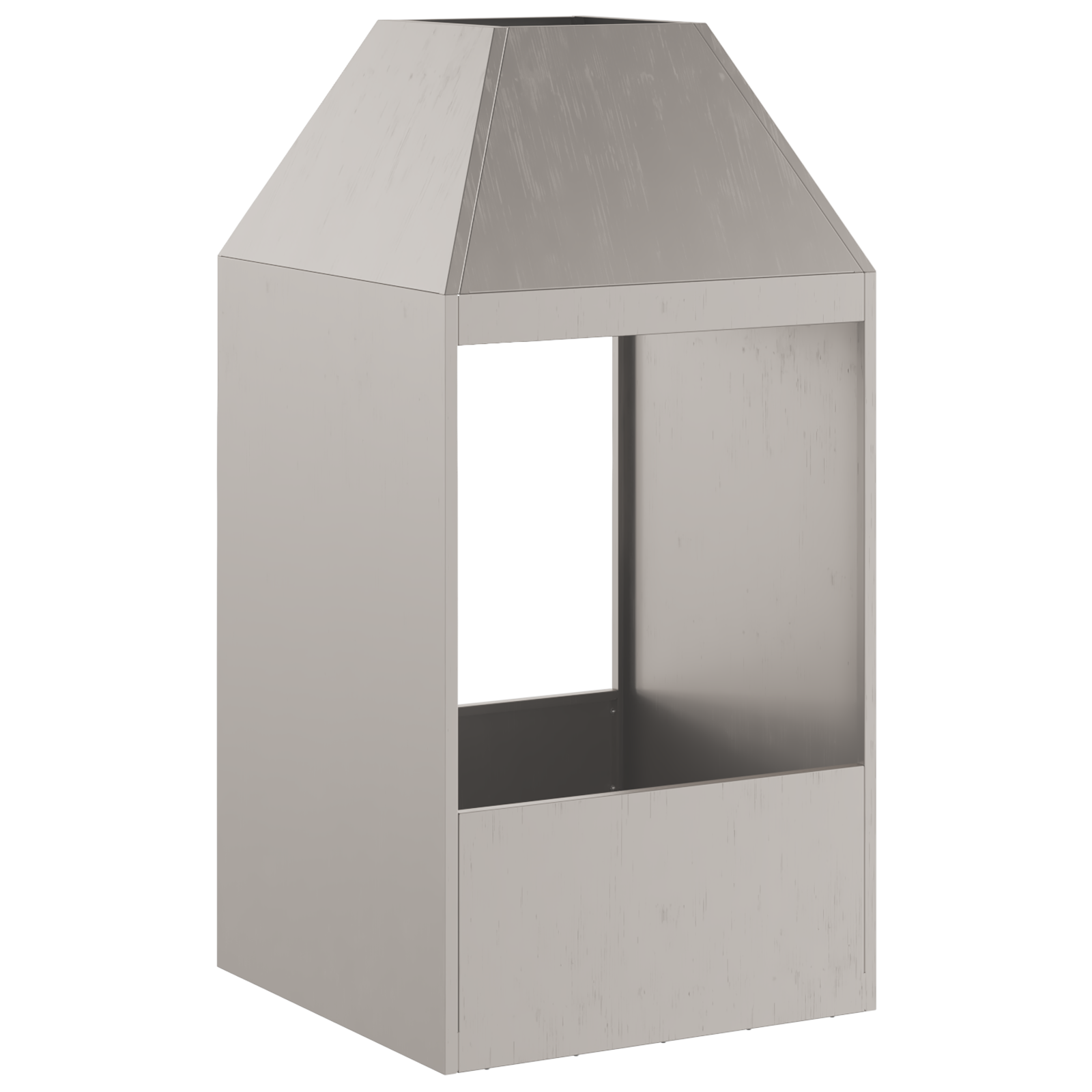 Fire Pit 50x50x100 cm Weathering Steel - Image 4