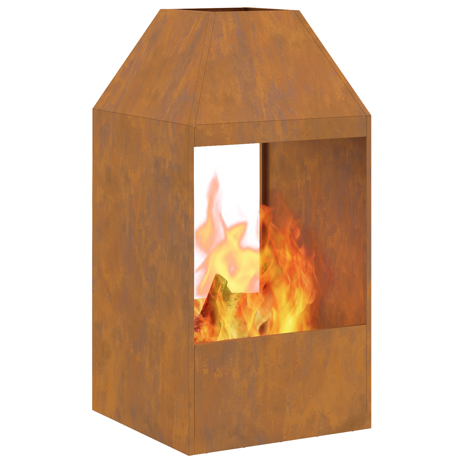 Thumbnail - vidaXL Feuerstelle 50x50x100 cm Cortenstahl