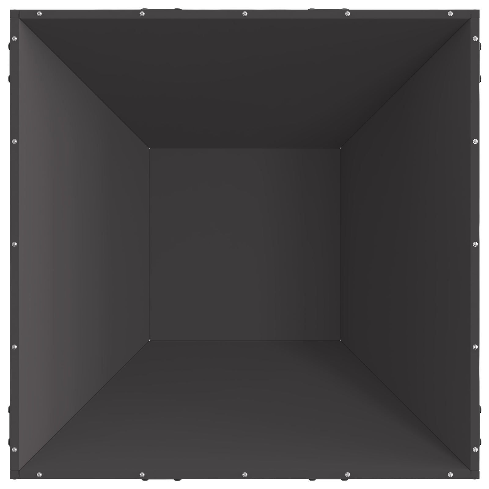 Fire Pit Square Black 80x80x40 cm Steel - Image 5